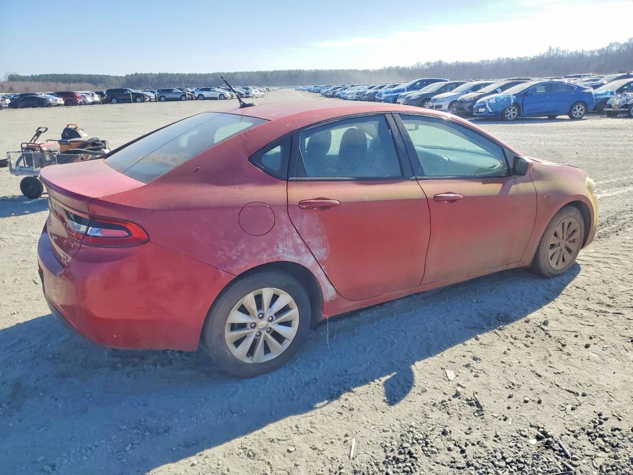 2014 Dodge Dart Sxt Red vin: 1C3CDFBB7ED903124