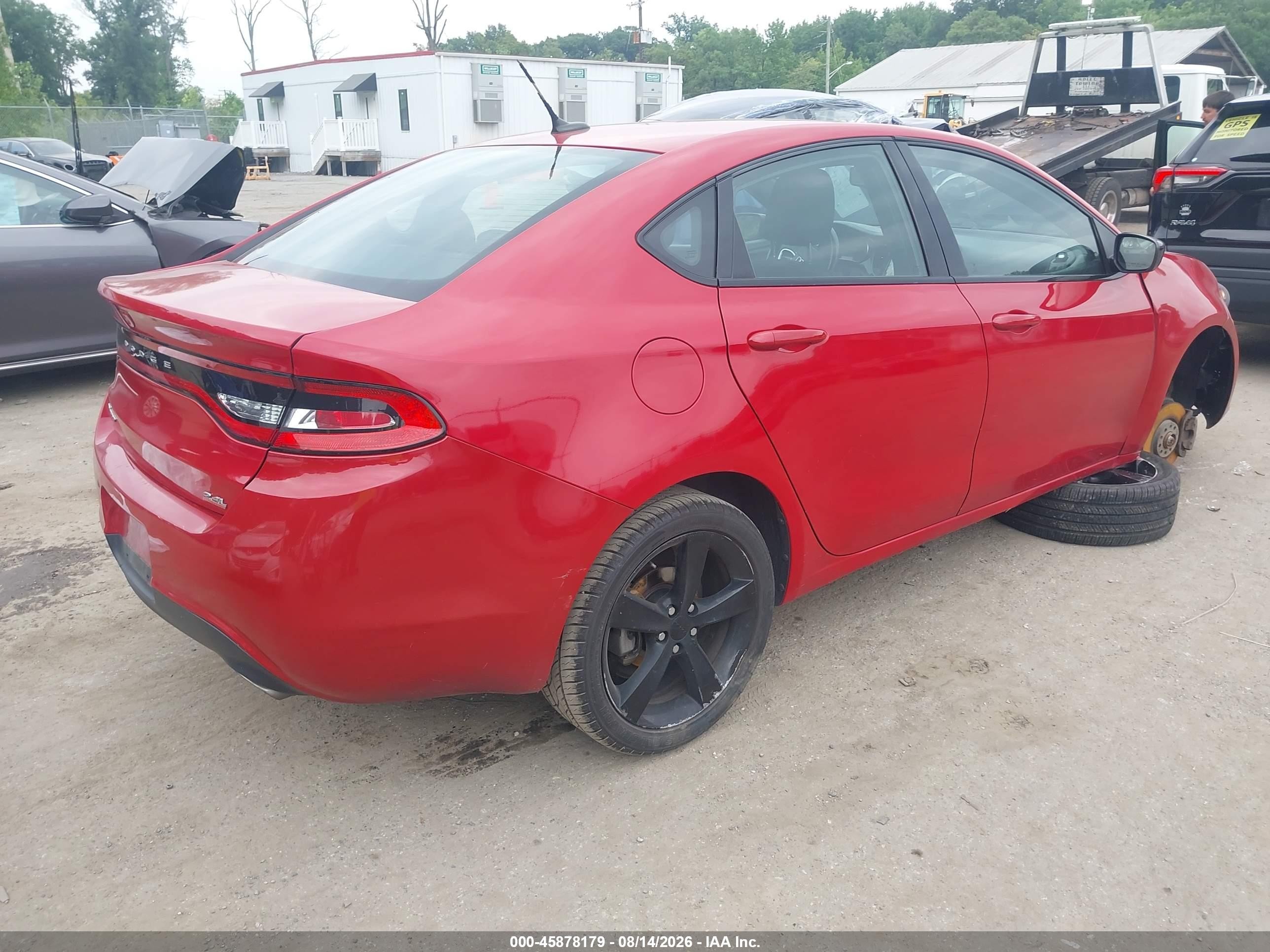 2014 Dodge Dart Sxt Red vin: 1C3CDFBB7ED919520