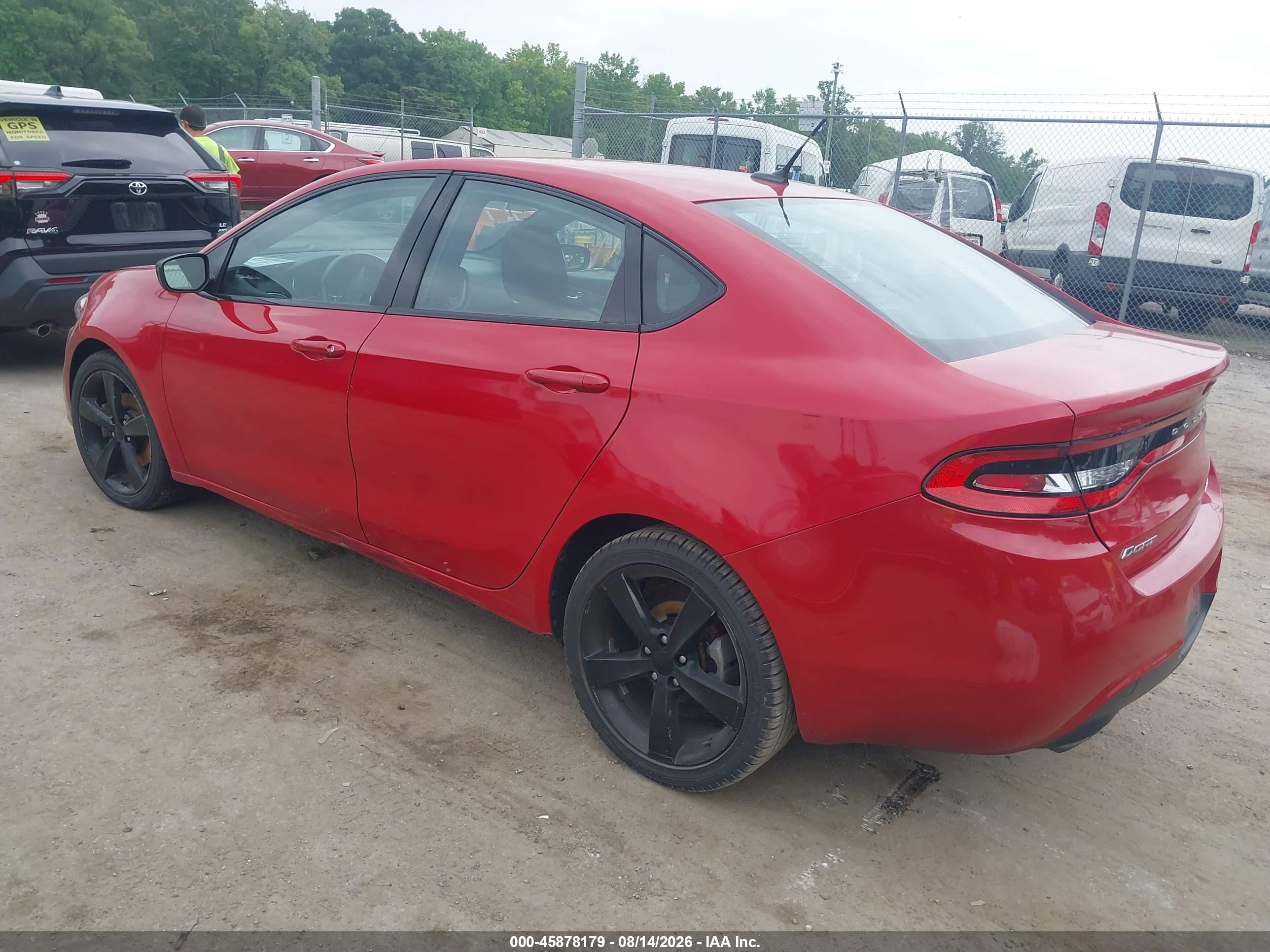2014 Dodge Dart Sxt Red vin: 1C3CDFBB7ED919520