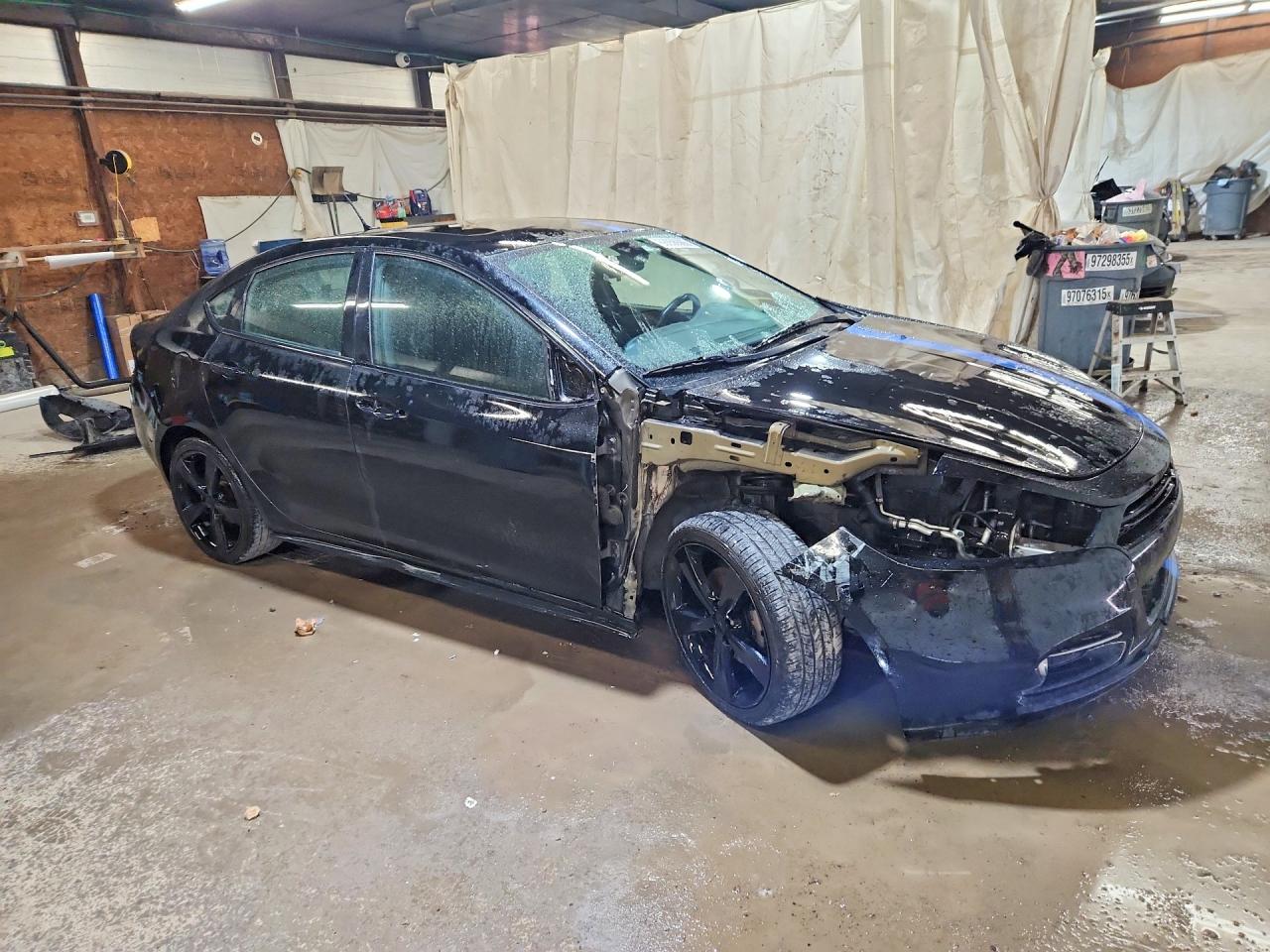 2015 Dodge Dart Sxt Черный vin: 1C3CDFBB7FD173281
