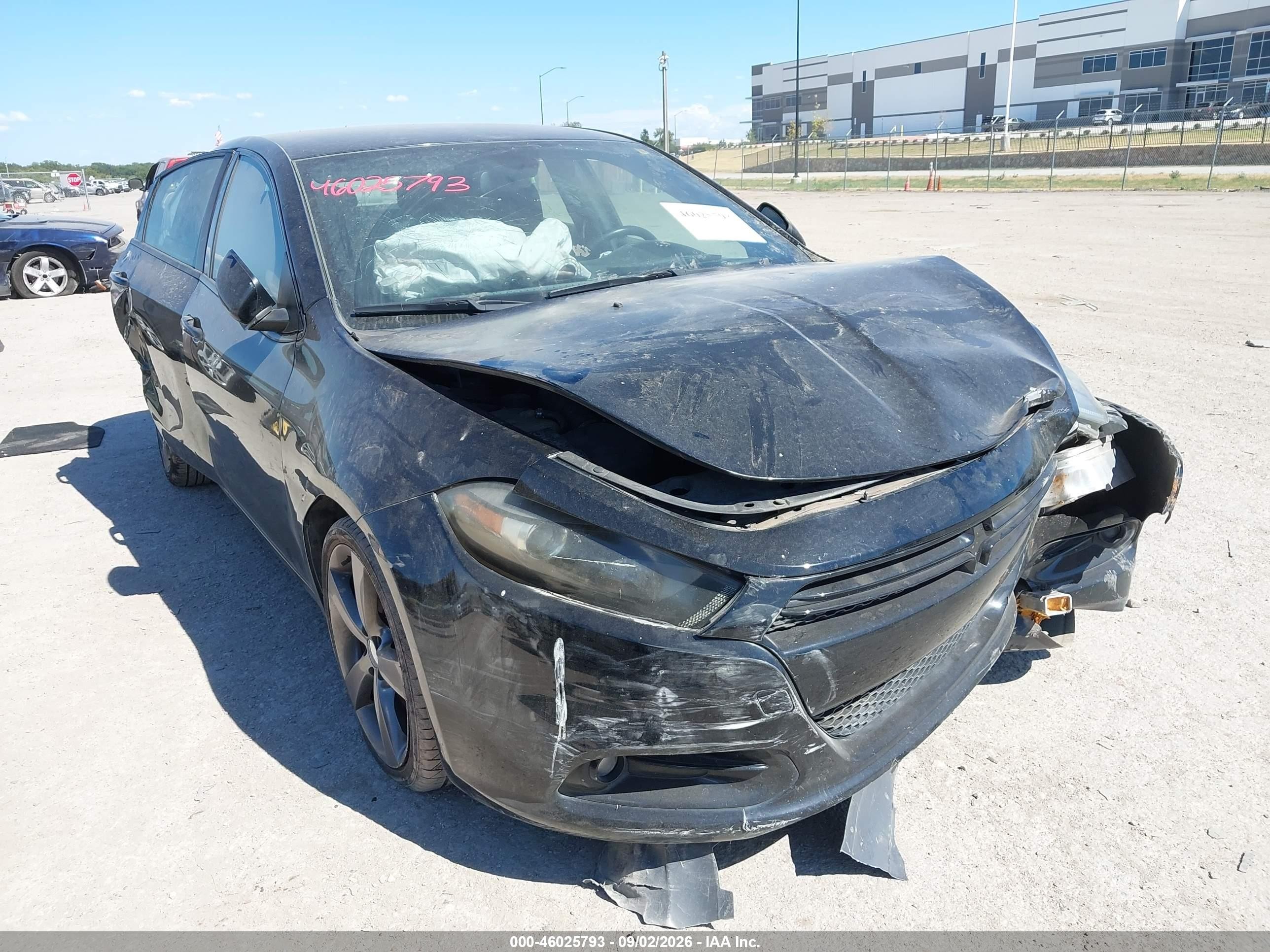 2015 Dodge Dart Sxt Black vin: 1C3CDFBB7FD193899