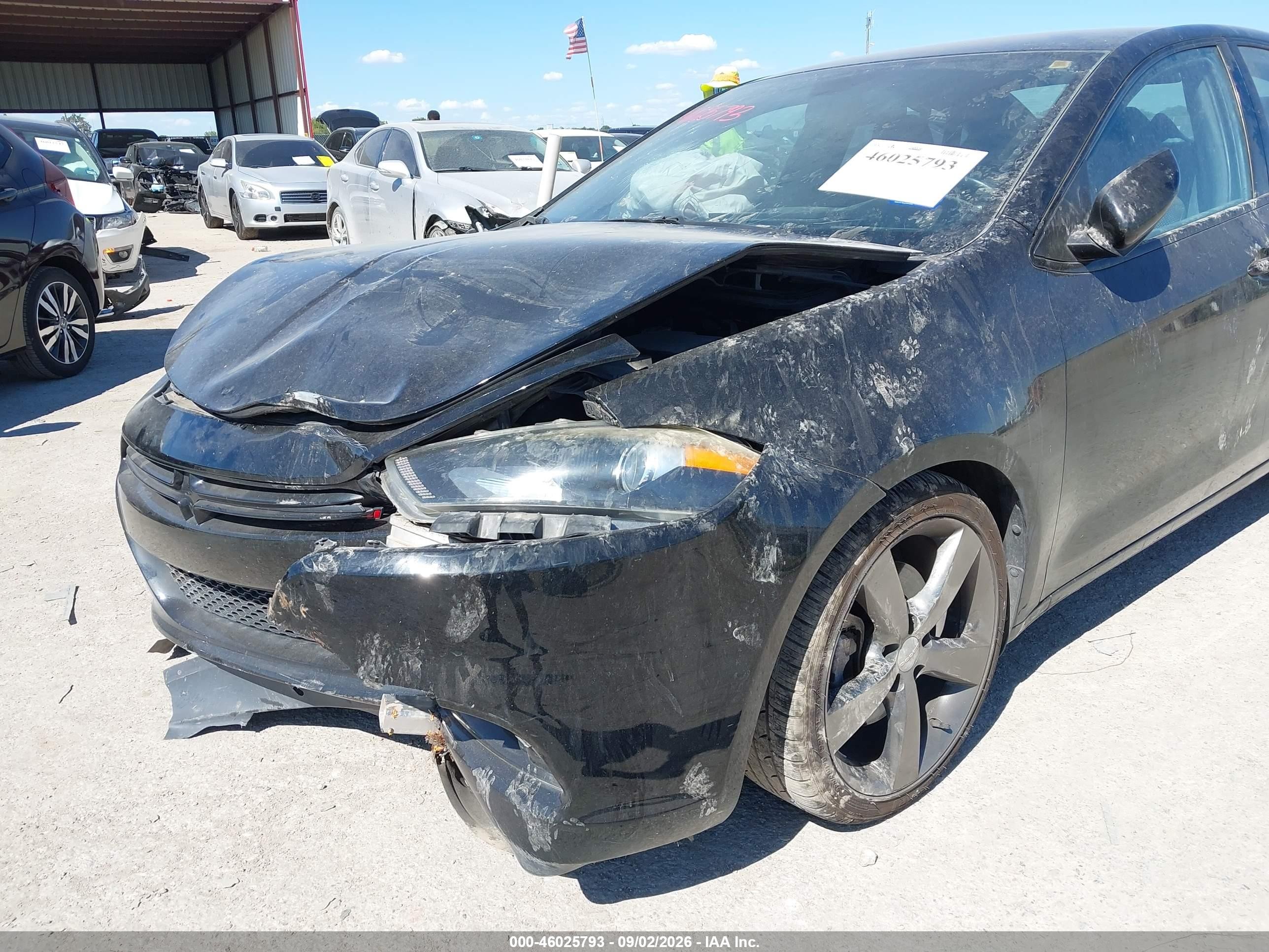 2015 Dodge Dart Sxt Black vin: 1C3CDFBB7FD193899