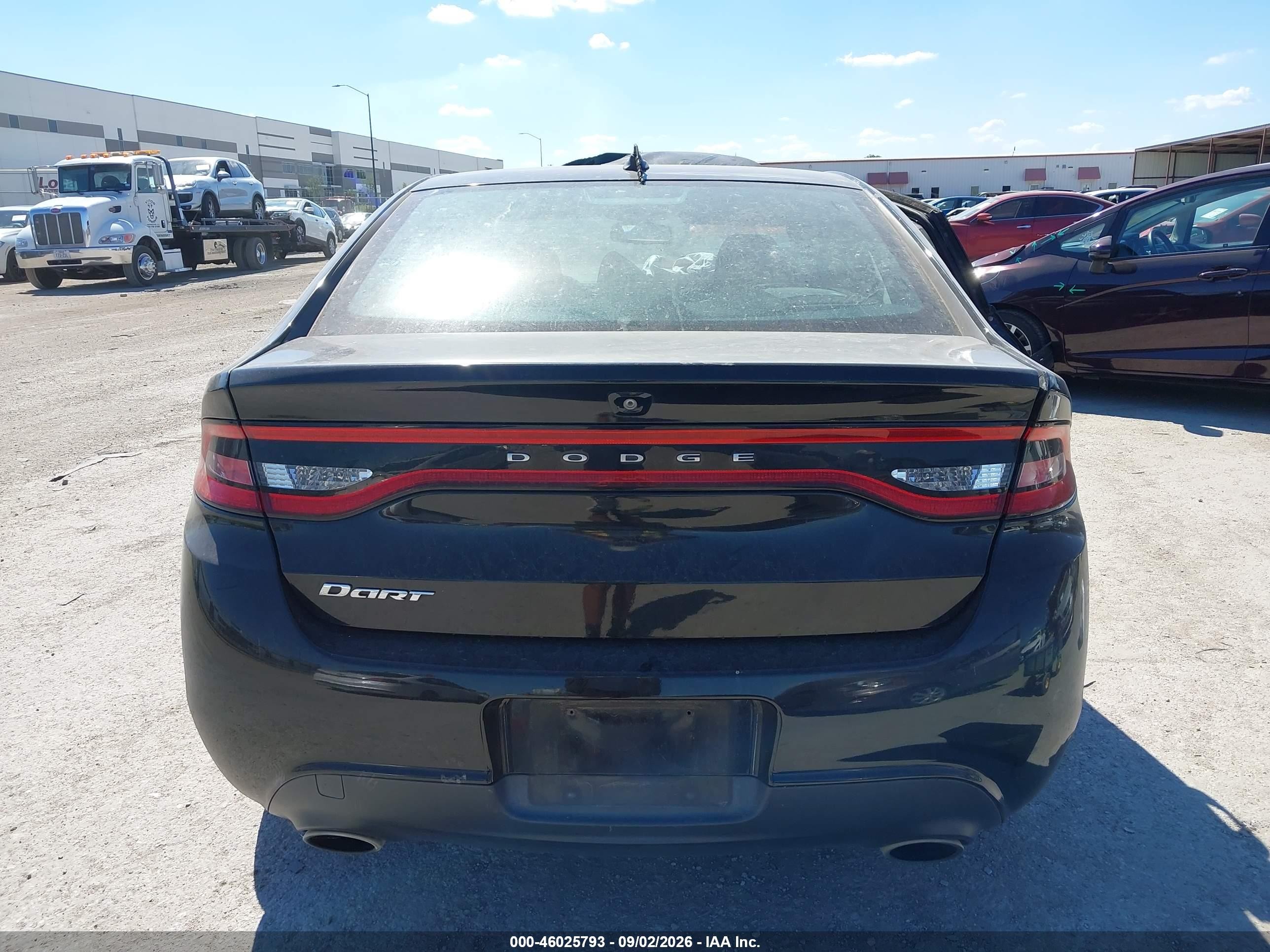 2015 Dodge Dart Sxt Black vin: 1C3CDFBB7FD193899