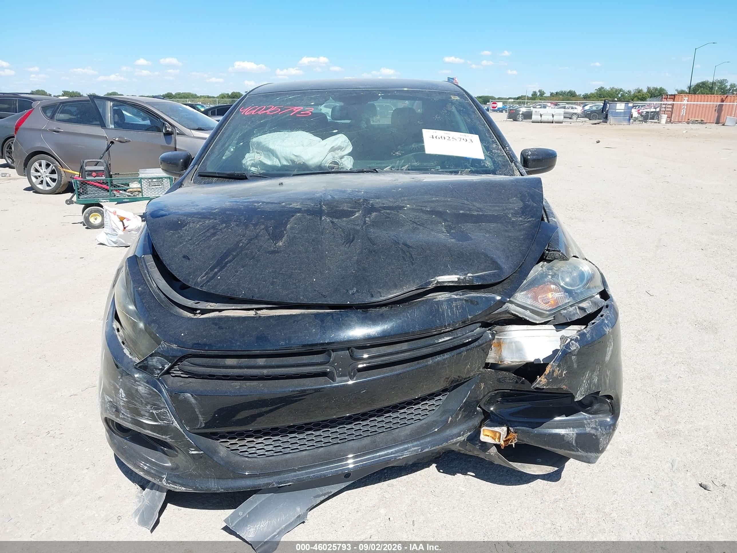 2015 Dodge Dart Sxt Black vin: 1C3CDFBB7FD193899