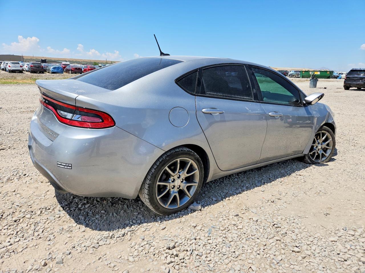 2015 Dodge Dart Sxt Silver vin: 1C3CDFBB7FD253616
