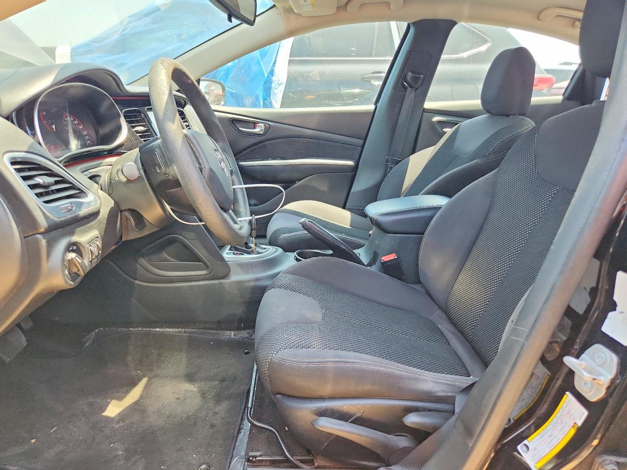 2015 Dodge Dart Sxt Black vin: 1C3CDFBB7FD277026