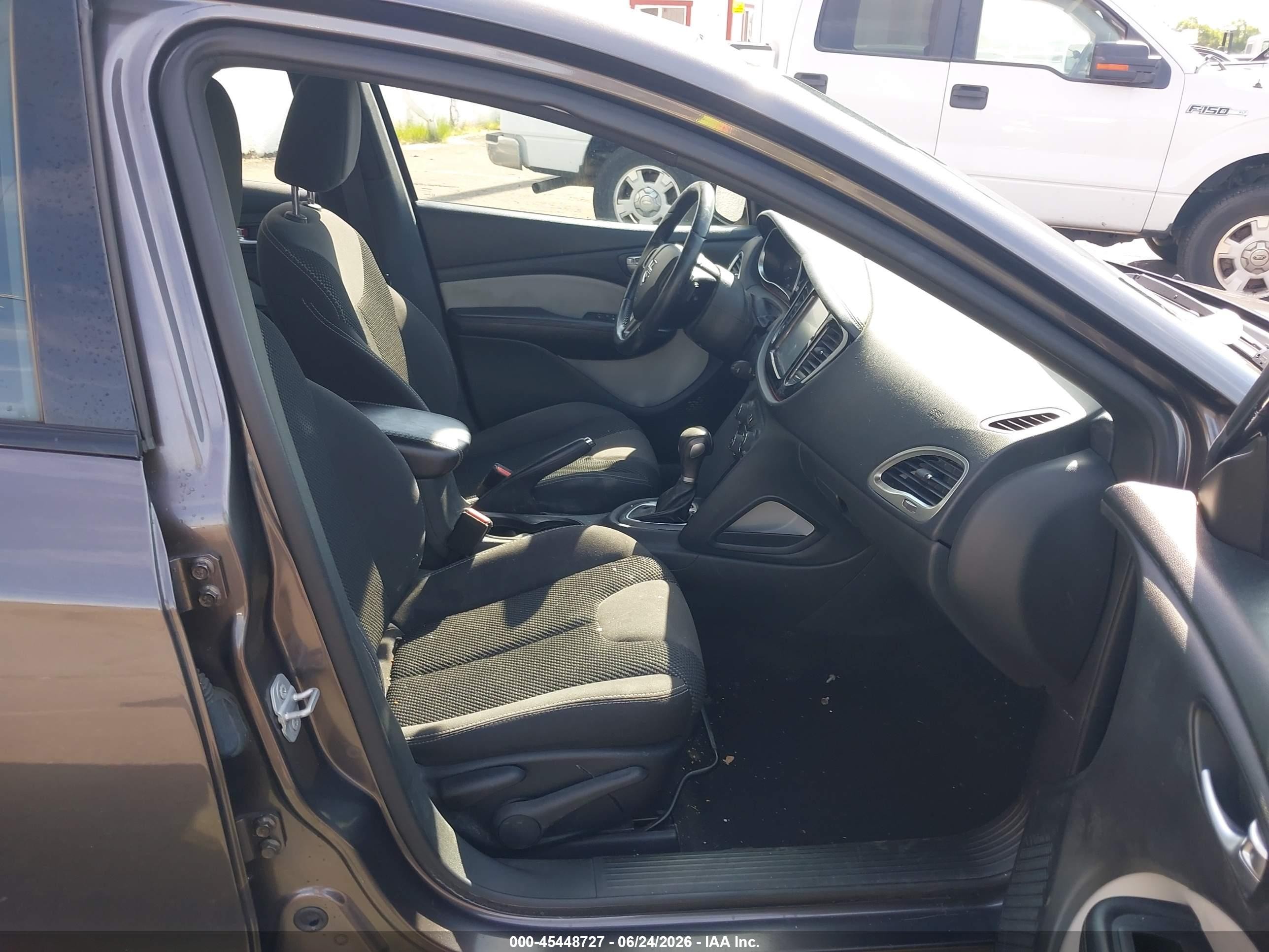 2015 Dodge Dart Sxt Gray vin: 1C3CDFBB7FD374694