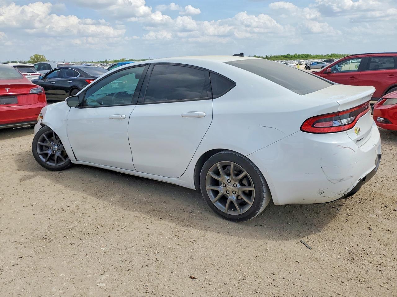 2015 Dodge Dart Sxt White vin: 1C3CDFBB7FD375652