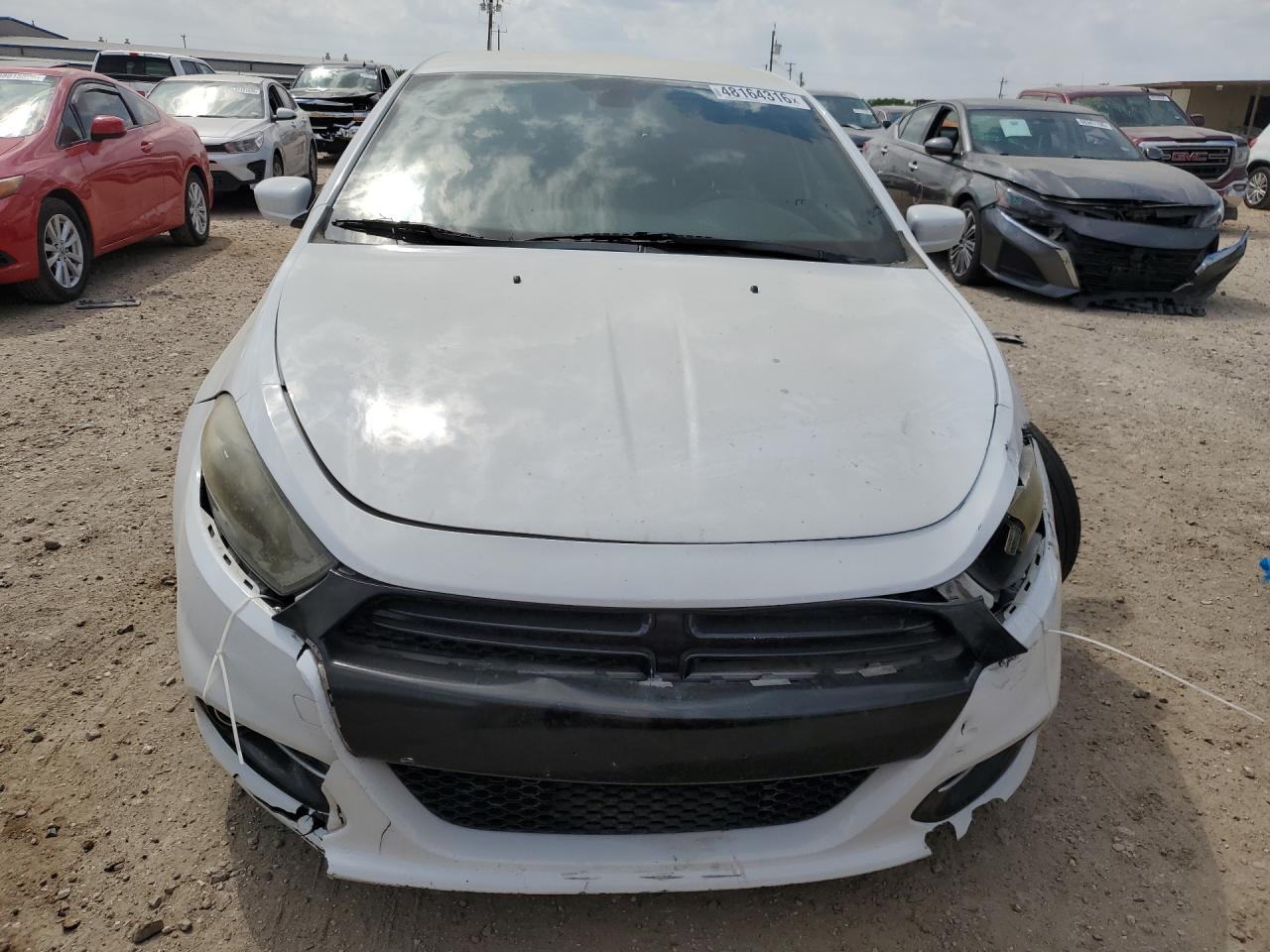 2015 Dodge Dart Sxt White vin: 1C3CDFBB7FD375652