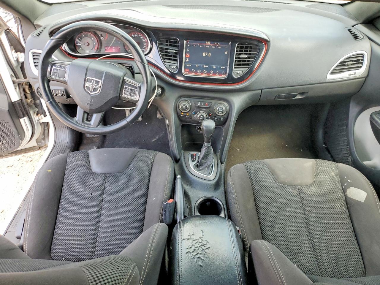 2015 Dodge Dart Sxt White vin: 1C3CDFBB7FD375652