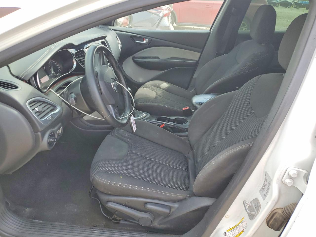 2015 Dodge Dart Sxt White vin: 1C3CDFBB7FD375652