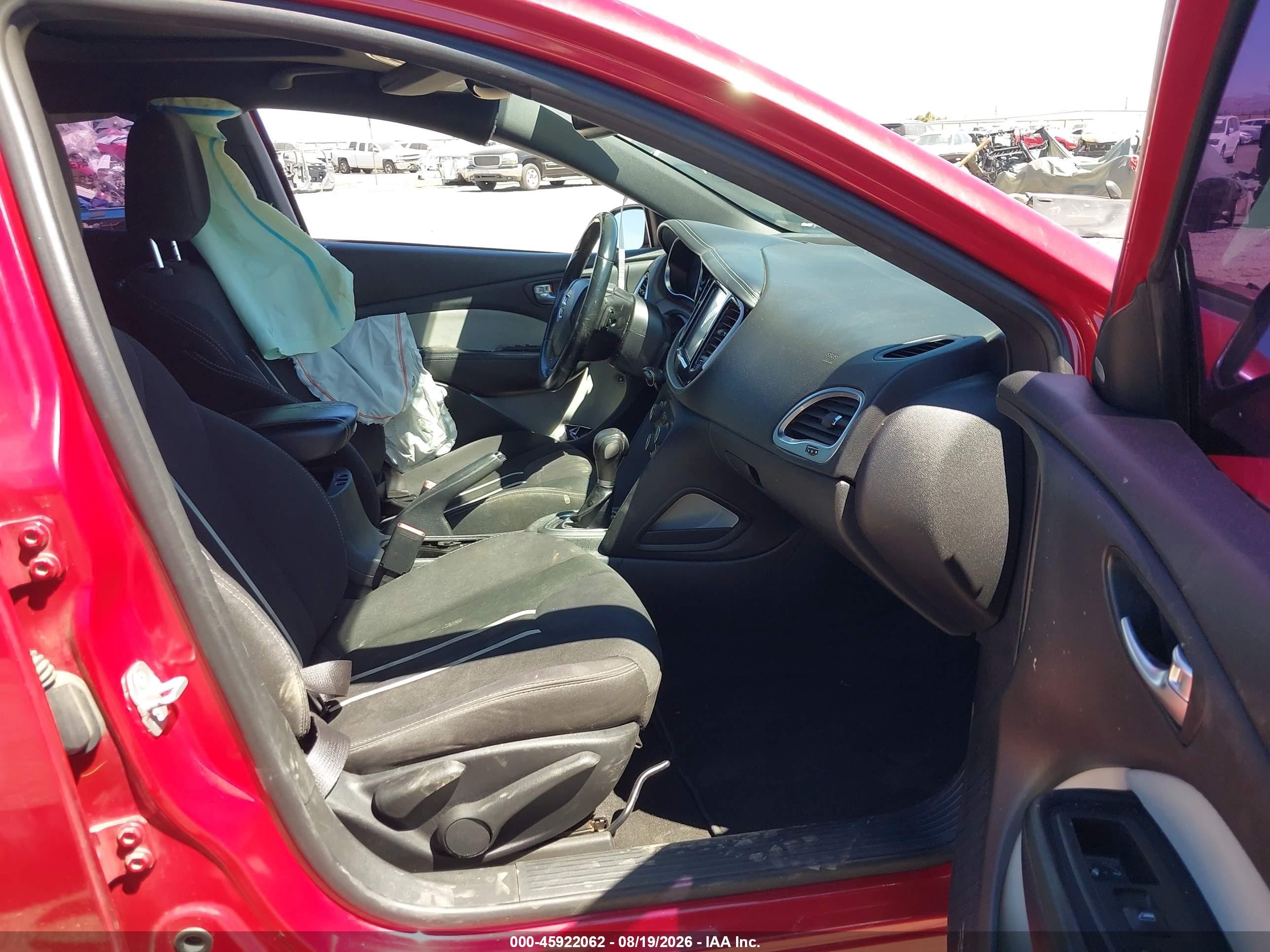 2014 Dodge Dart Sxt Red vin: 1C3CDFBB8ED767859