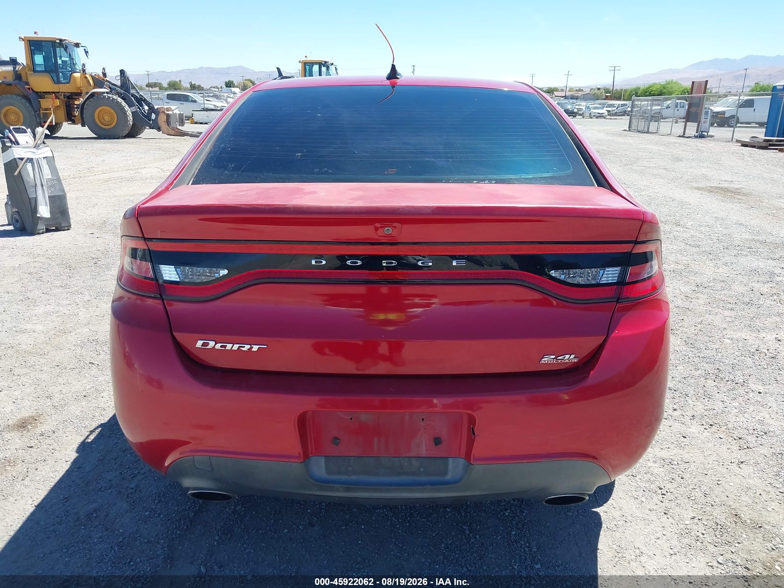 2014 Dodge Dart Sxt Red vin: 1C3CDFBB8ED767859