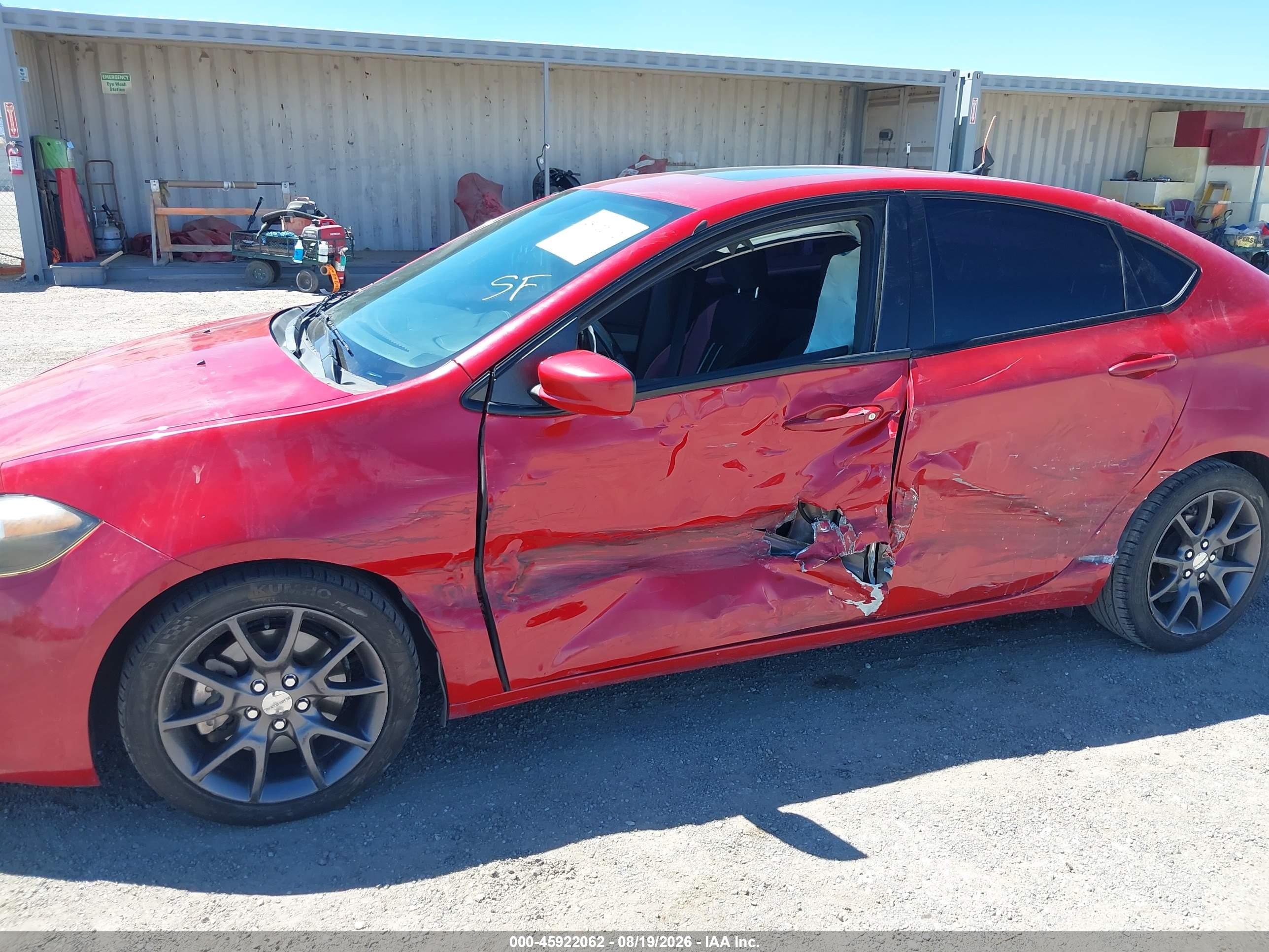 2014 Dodge Dart Sxt Red vin: 1C3CDFBB8ED767859