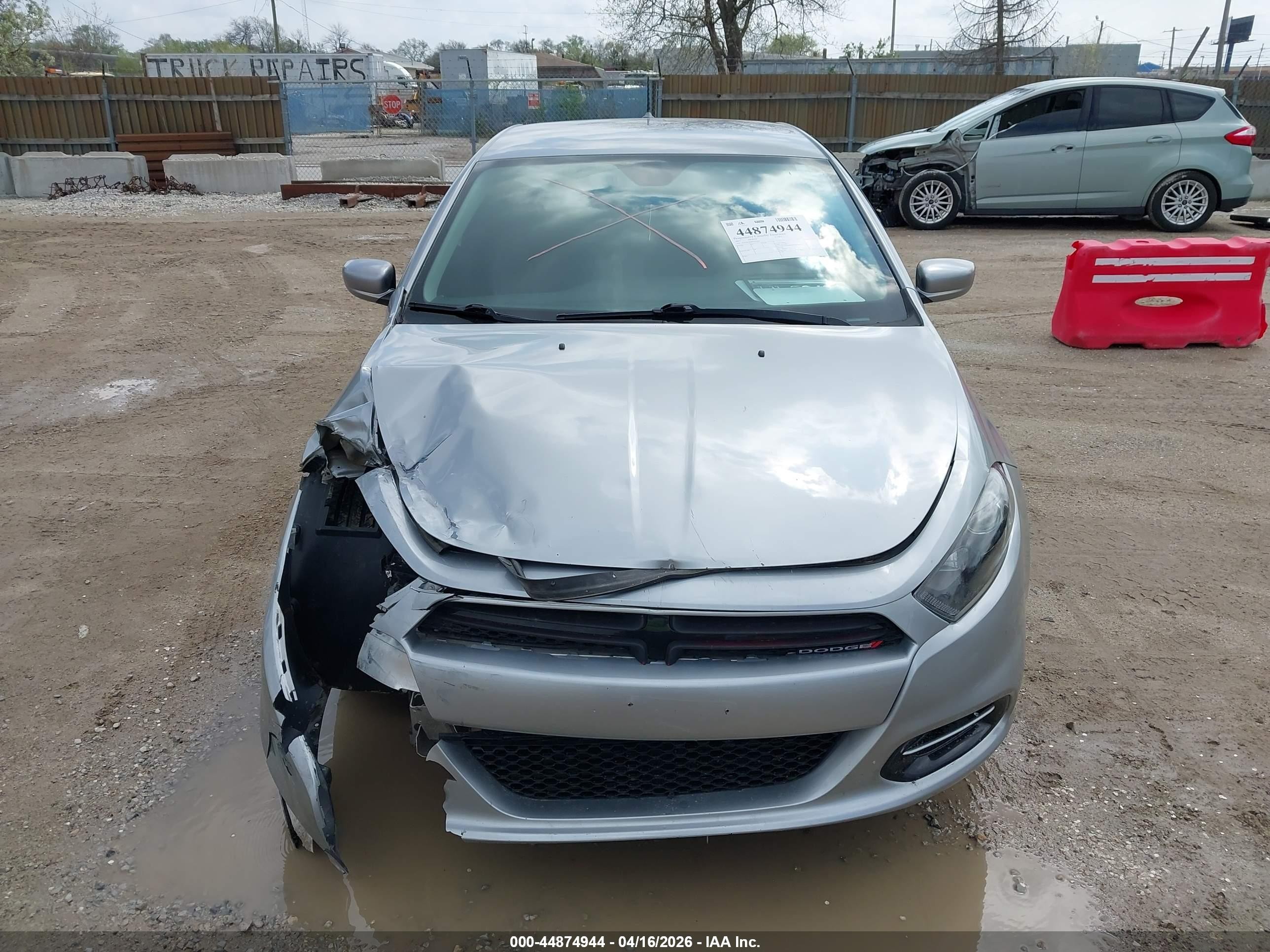 2015 Dodge Dart Sxt Silver vin: 1C3CDFBB8FD102087