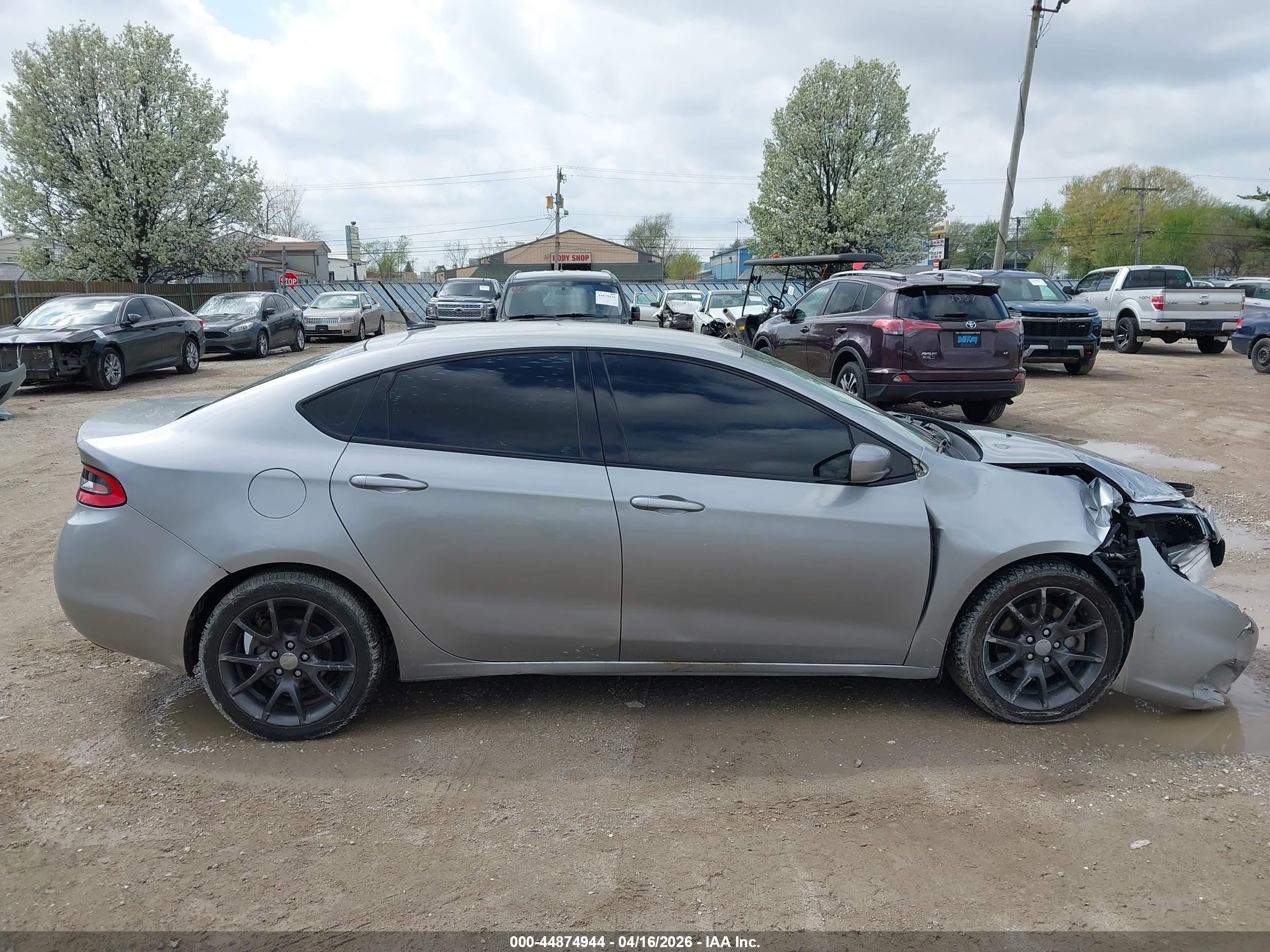 2015 Dodge Dart Sxt Silver vin: 1C3CDFBB8FD102087