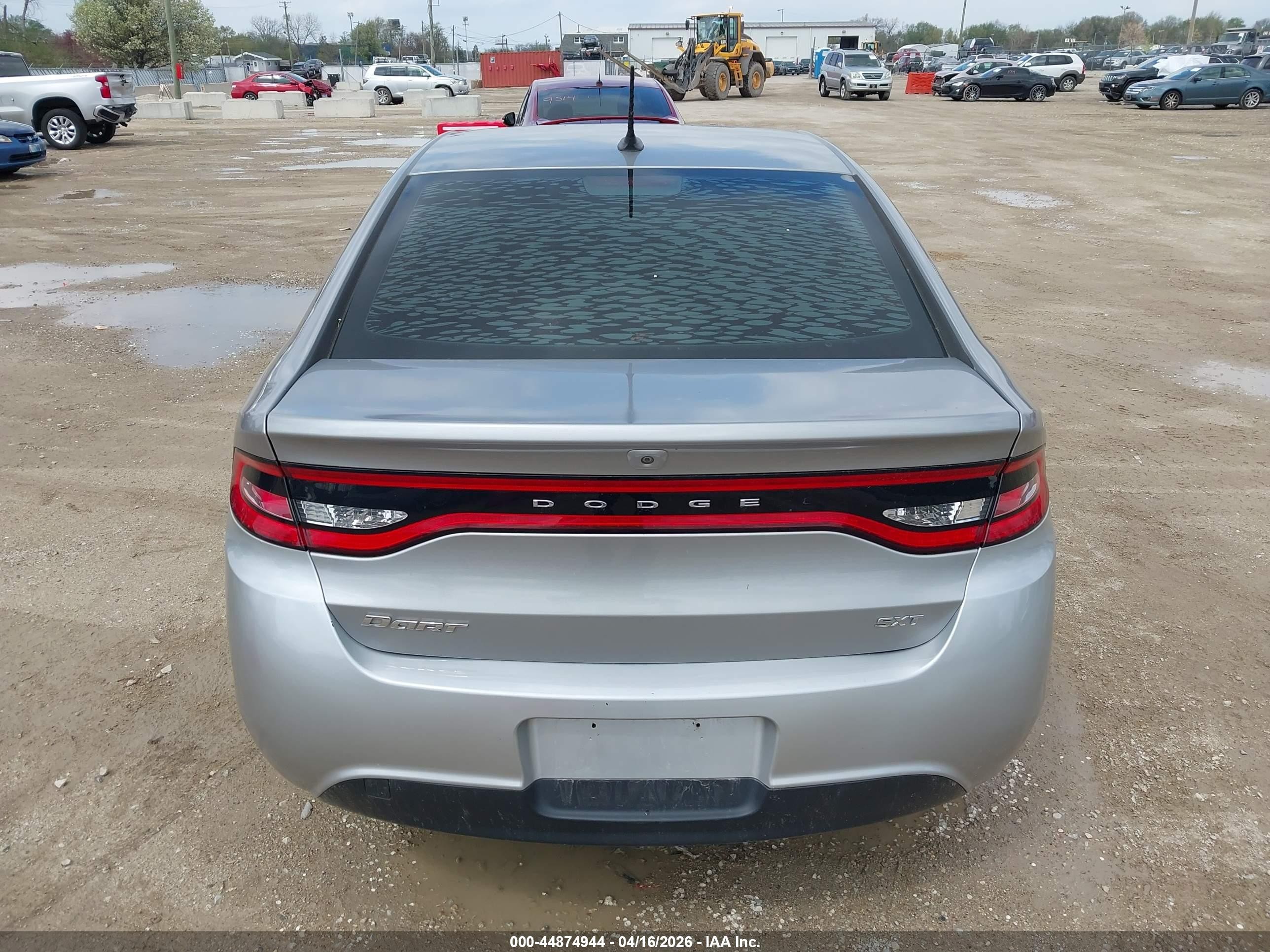 2015 Dodge Dart Sxt Silver vin: 1C3CDFBB8FD102087
