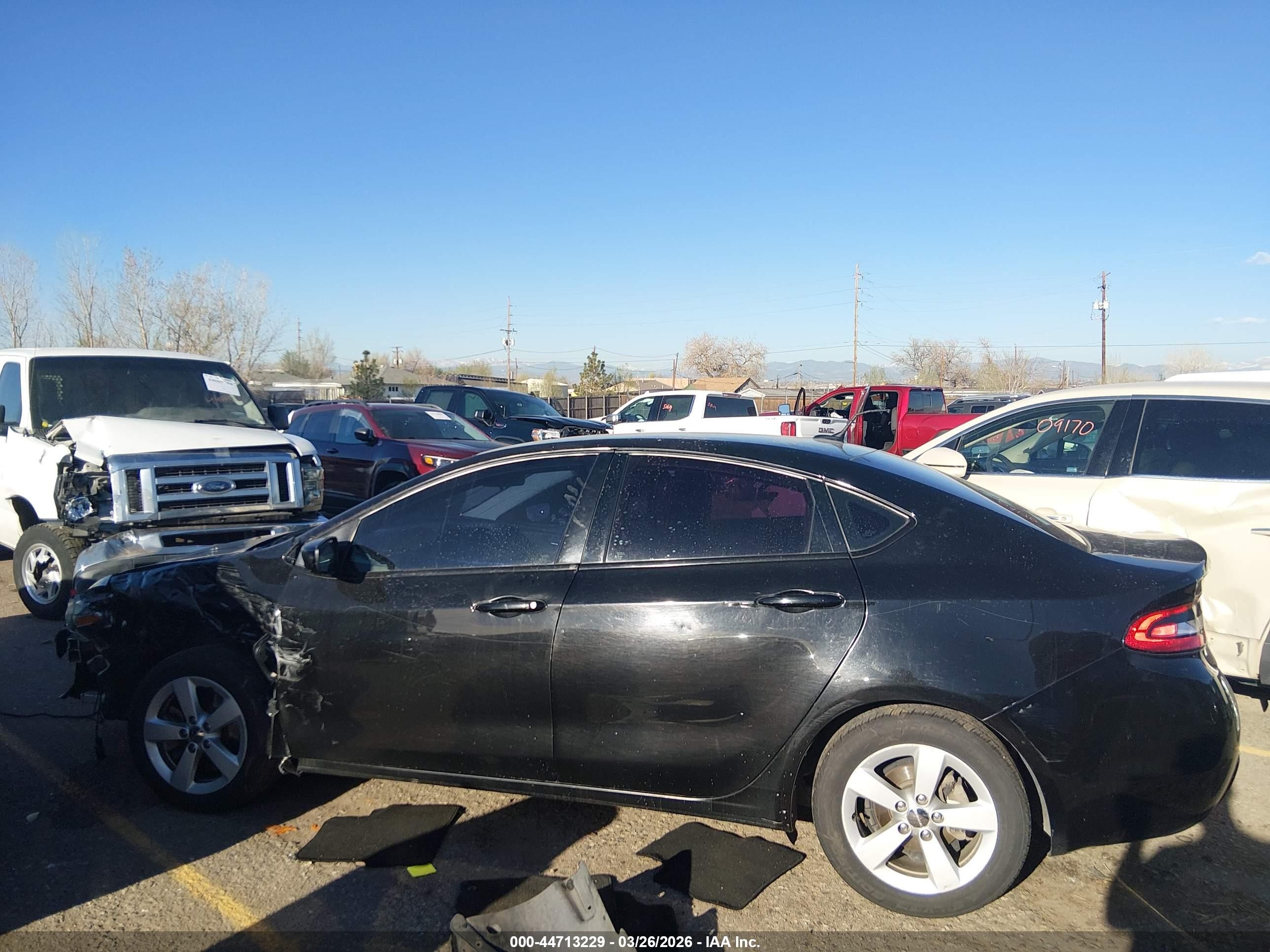 2015 Dodge Dart Sxt Black vin: 1C3CDFBB8FD117012