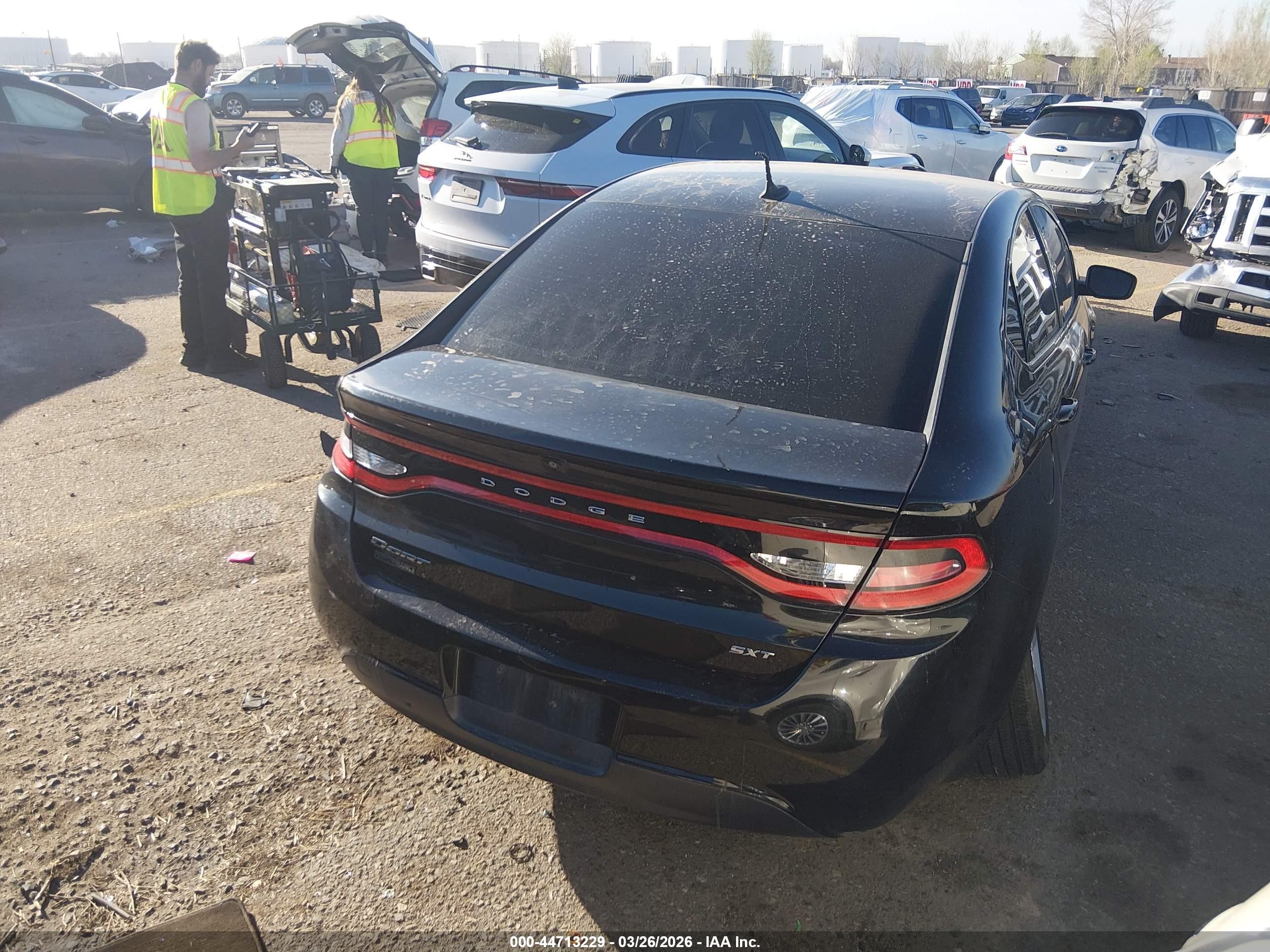 2015 Dodge Dart Sxt Black vin: 1C3CDFBB8FD117012