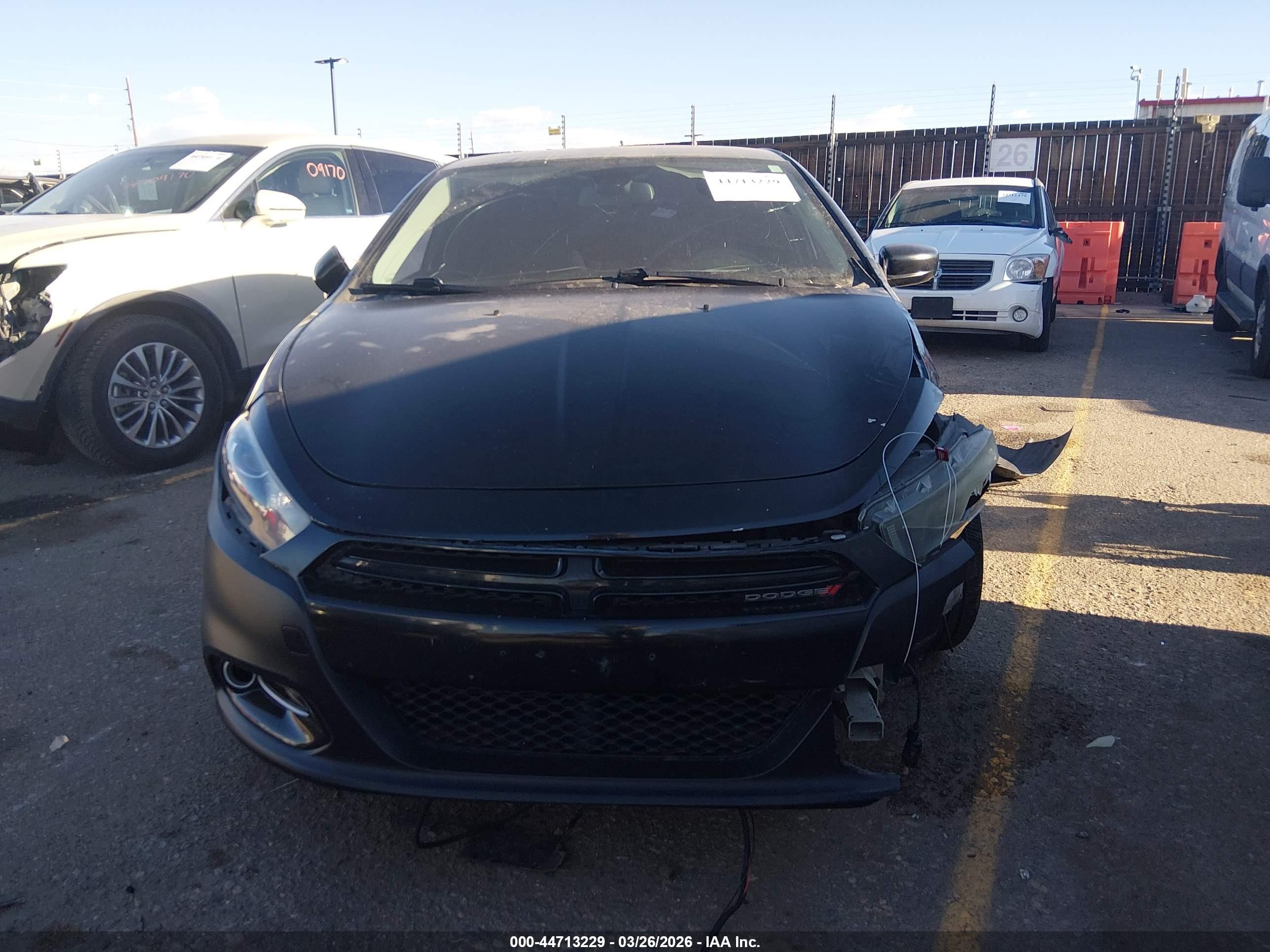 2015 Dodge Dart Sxt Black vin: 1C3CDFBB8FD117012