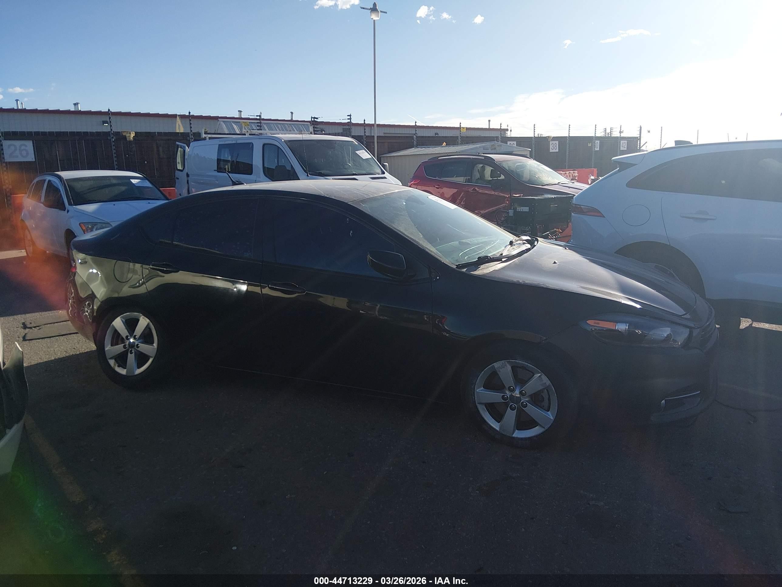 2015 Dodge Dart Sxt Black vin: 1C3CDFBB8FD117012