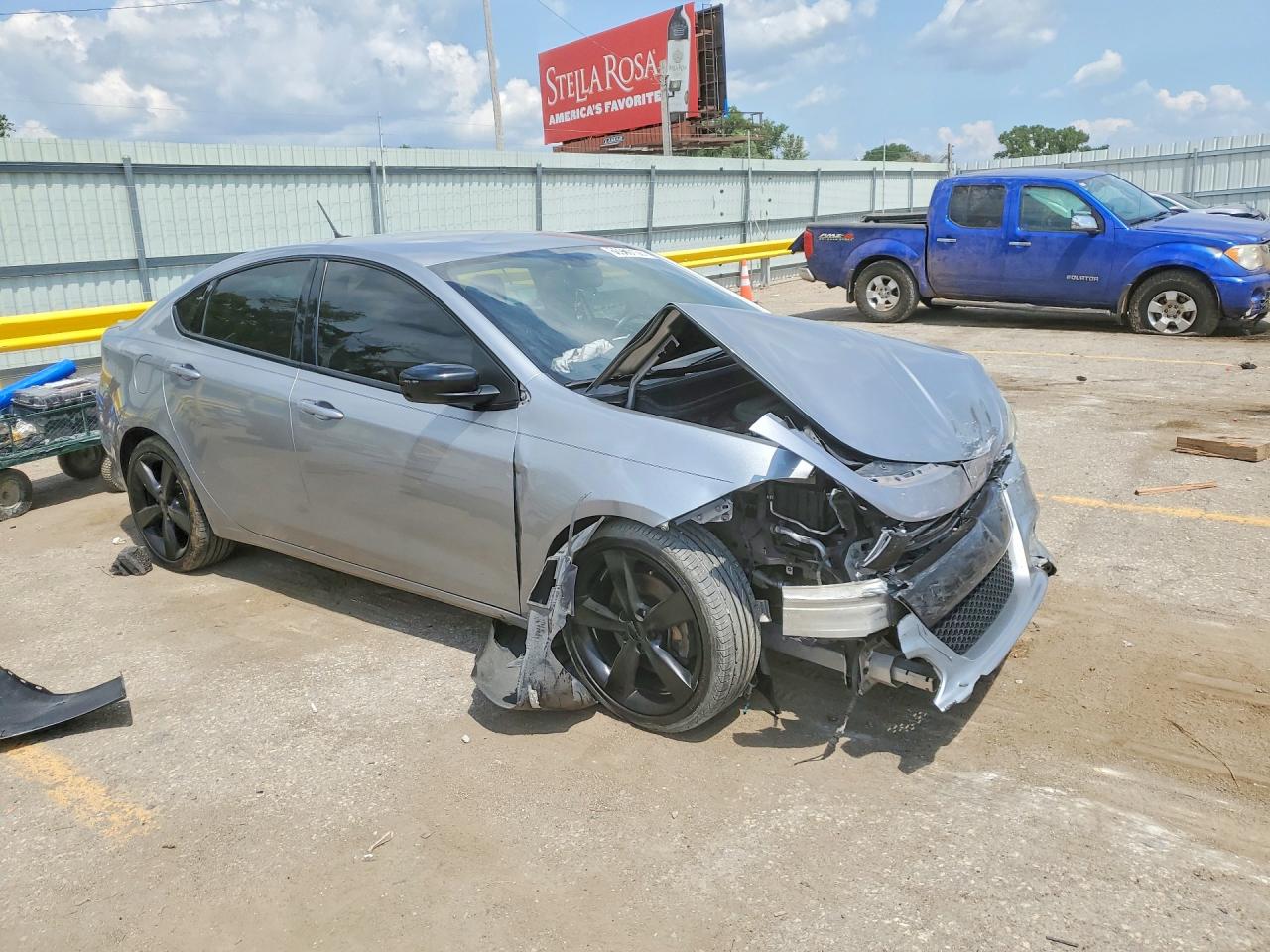 2015 Dodge Dart Sxt Silver vin: 1C3CDFBB8FD119567