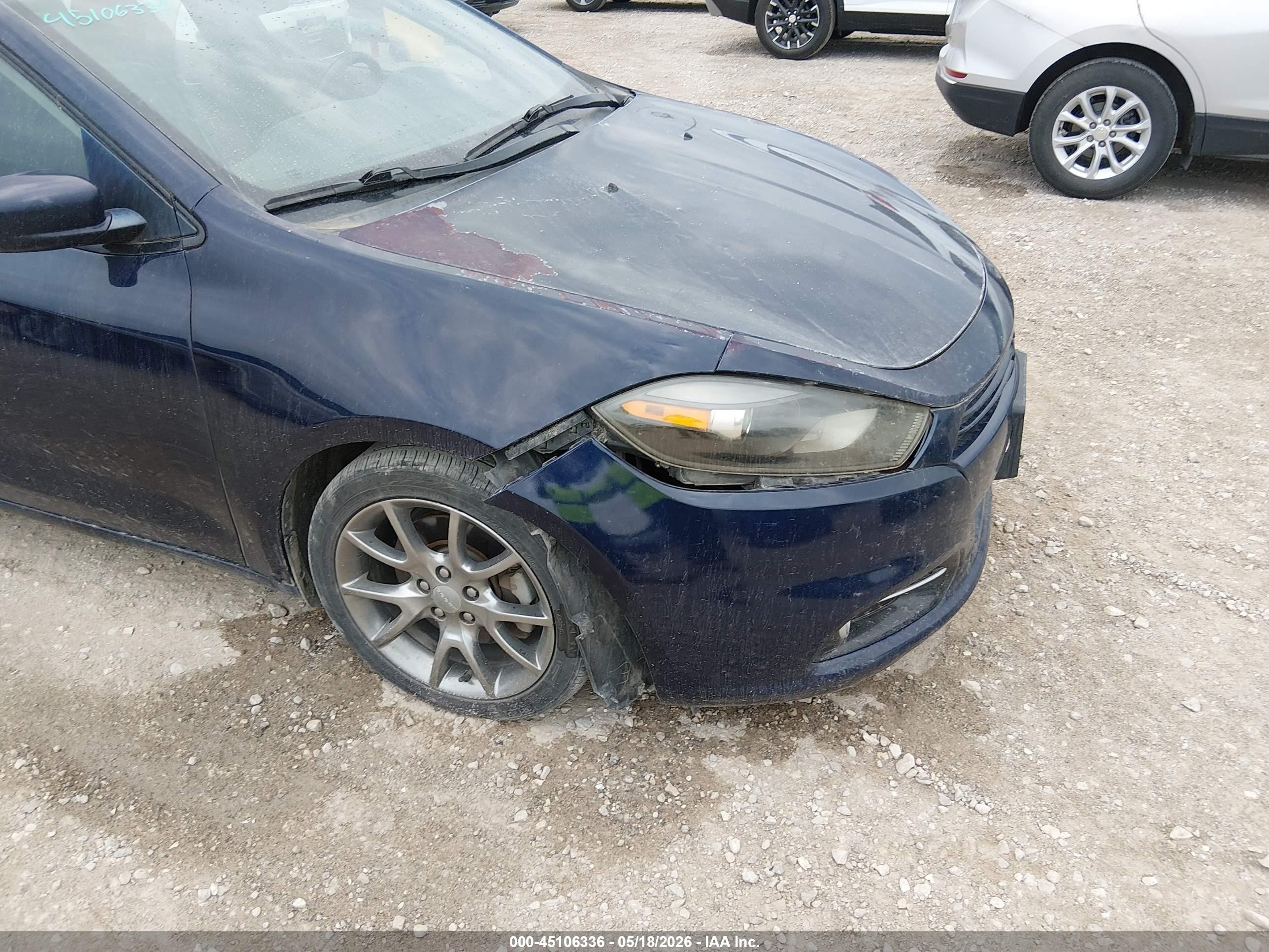 2015 Dodge Dart Sxt Blue vin: 1C3CDFBB8FD142671