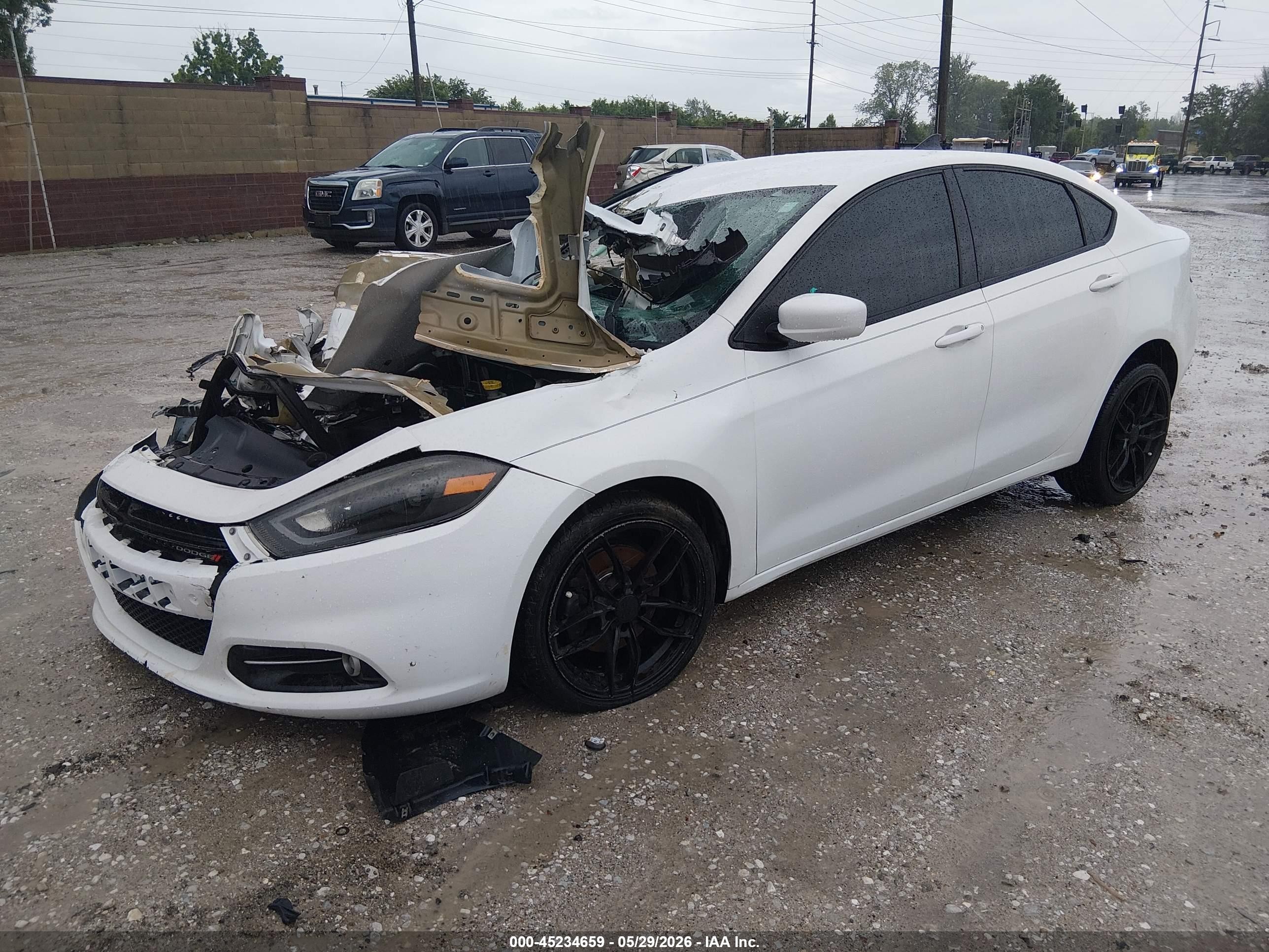 2015 Dodge Dart Sxt Белый vin: 1C3CDFBB8FD278802
