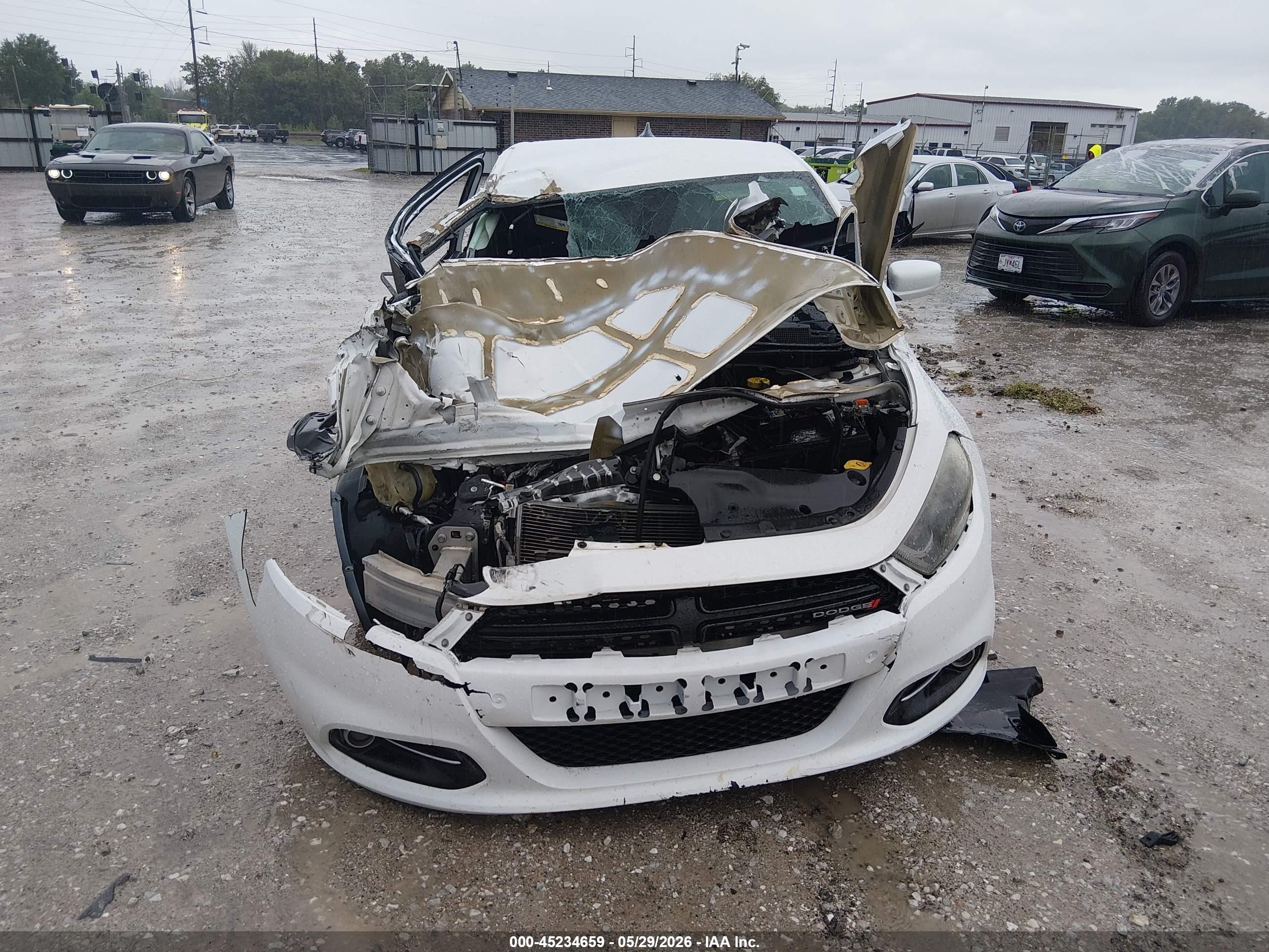 2015 Dodge Dart Sxt Белый vin: 1C3CDFBB8FD278802