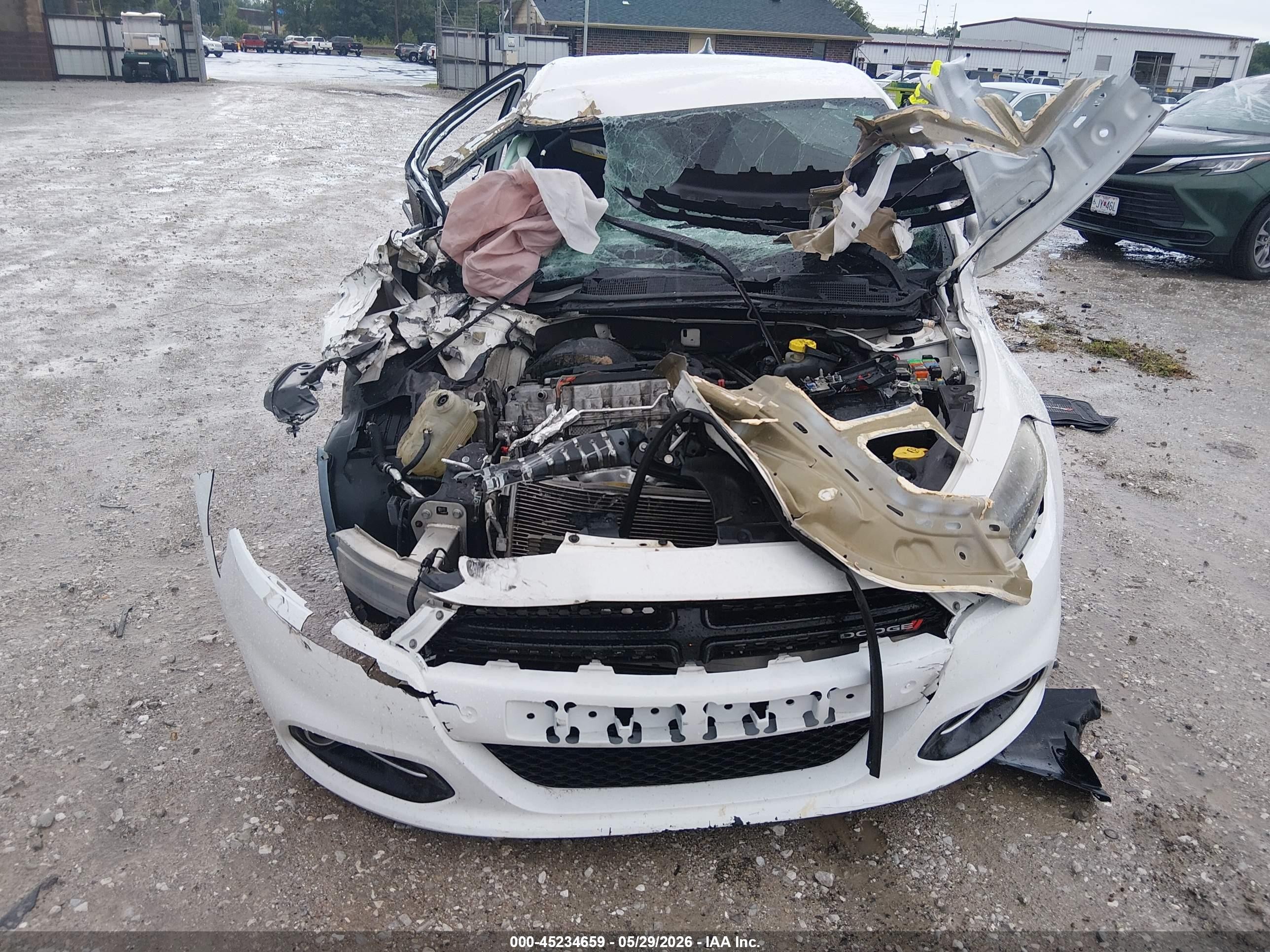 2015 Dodge Dart Sxt Белый vin: 1C3CDFBB8FD278802