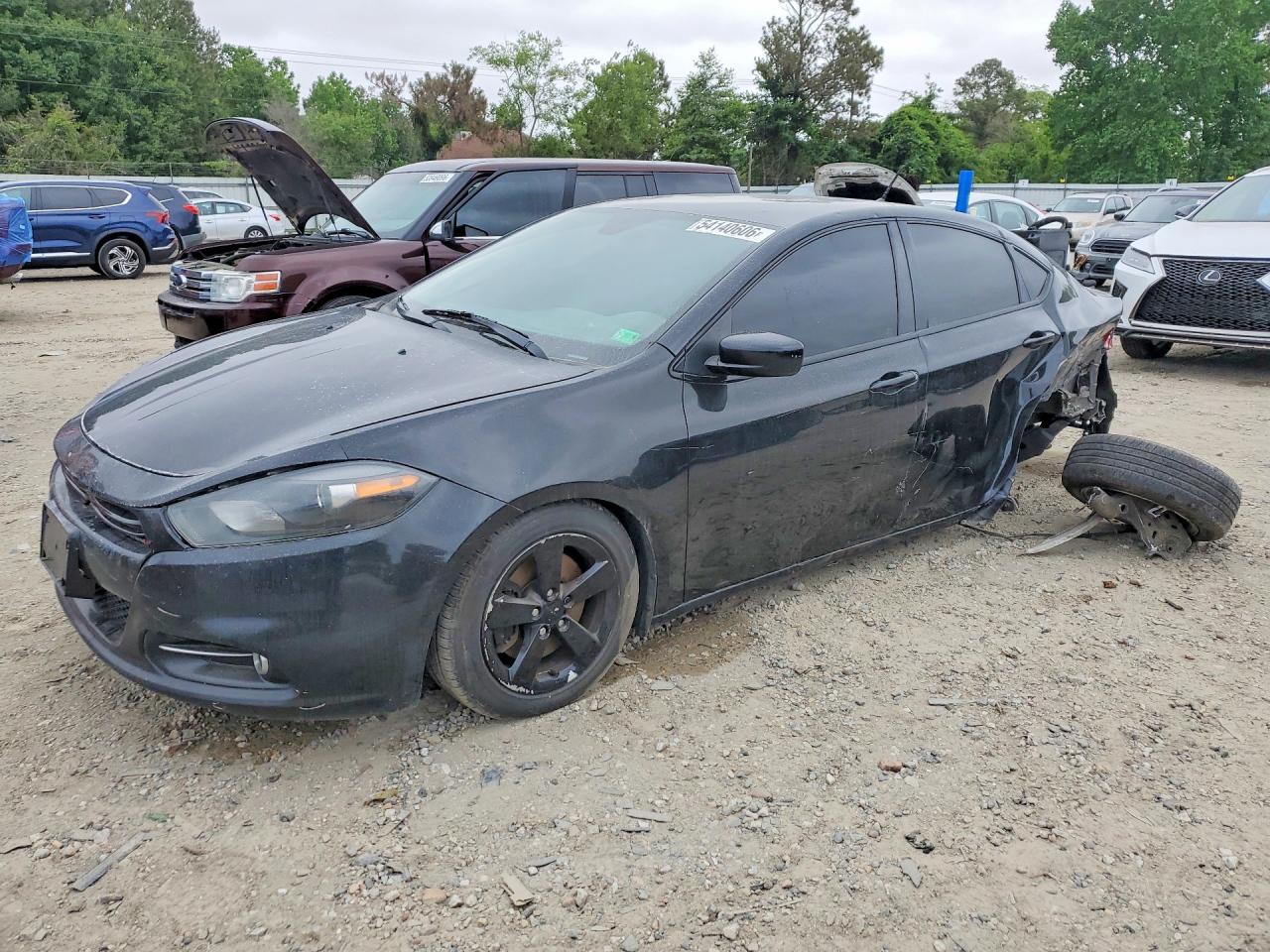 2015 Dodge Dart Black vin: 1C3CDFBB8FD307442