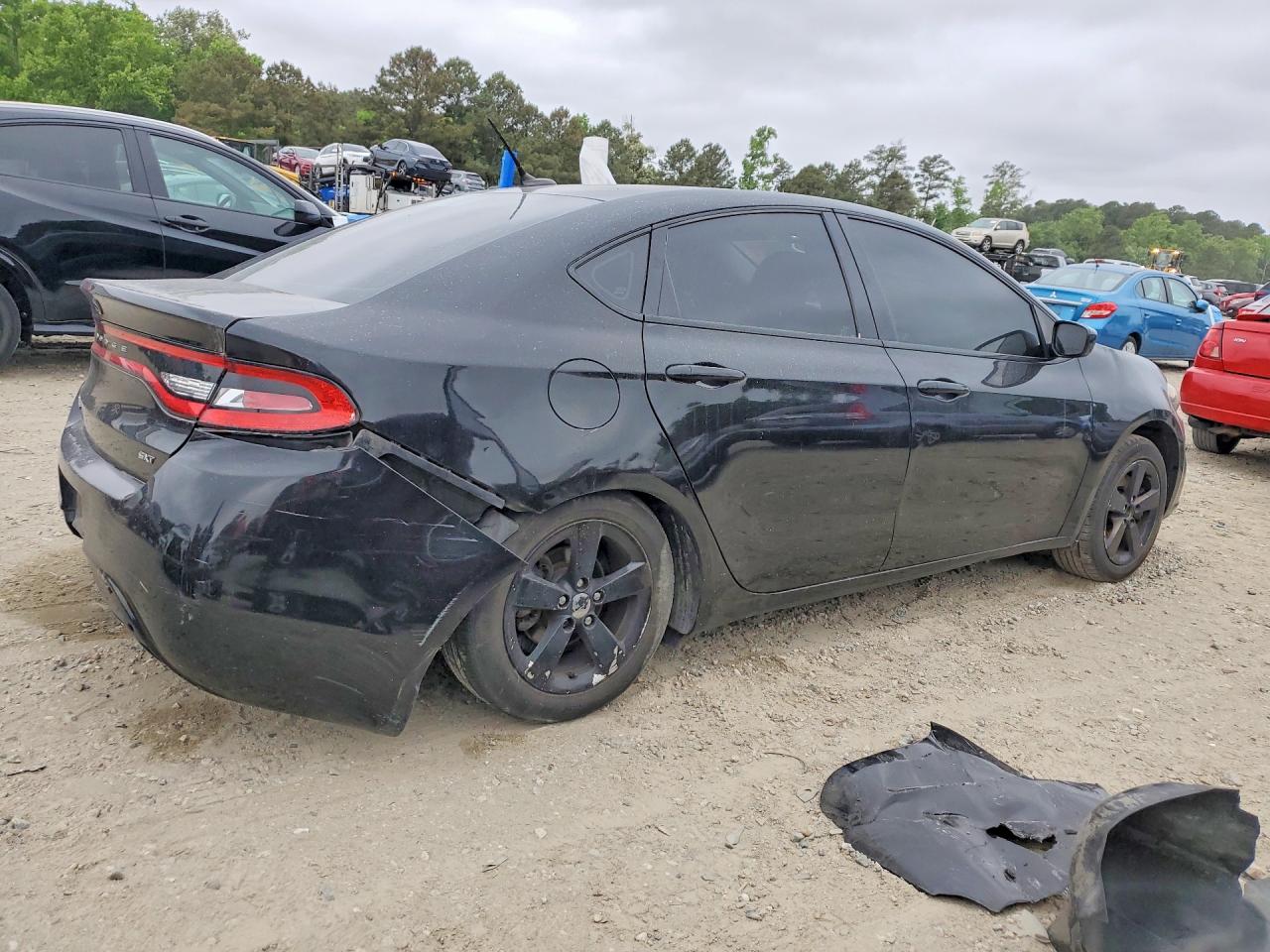 2015 Dodge Dart Black vin: 1C3CDFBB8FD307442