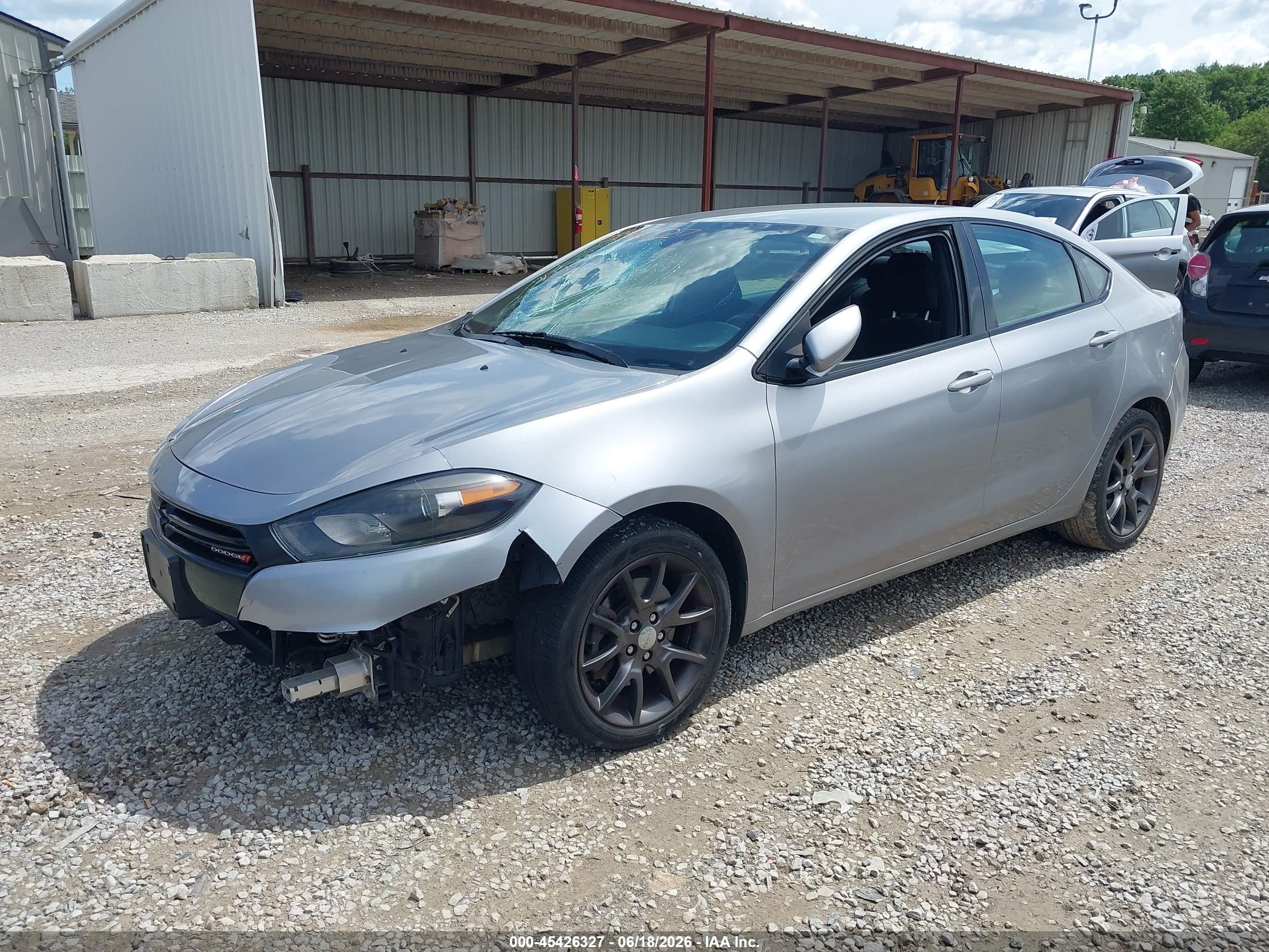 2015 Dodge Dart Sxt Silver vin: 1C3CDFBB8FD320577