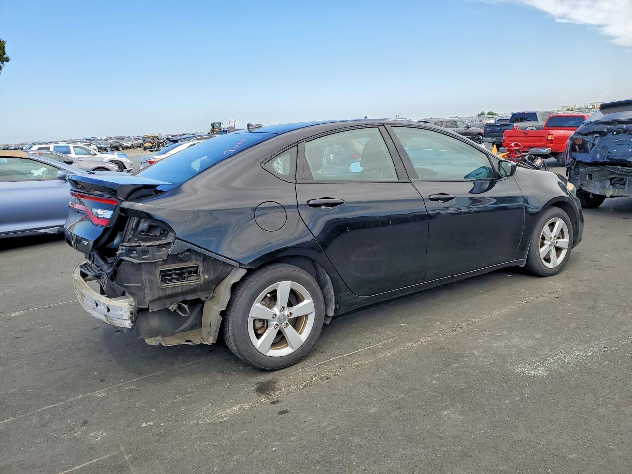 2015 Dodge Dart Sxt Black vin: 1C3CDFBB8FD336553