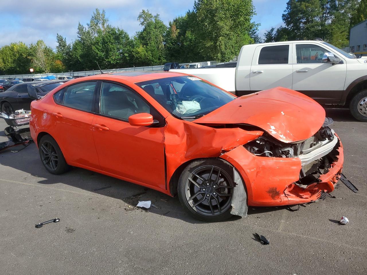 2016 Dodge Dart Sxt Red vin: 1C3CDFBB8GD635526