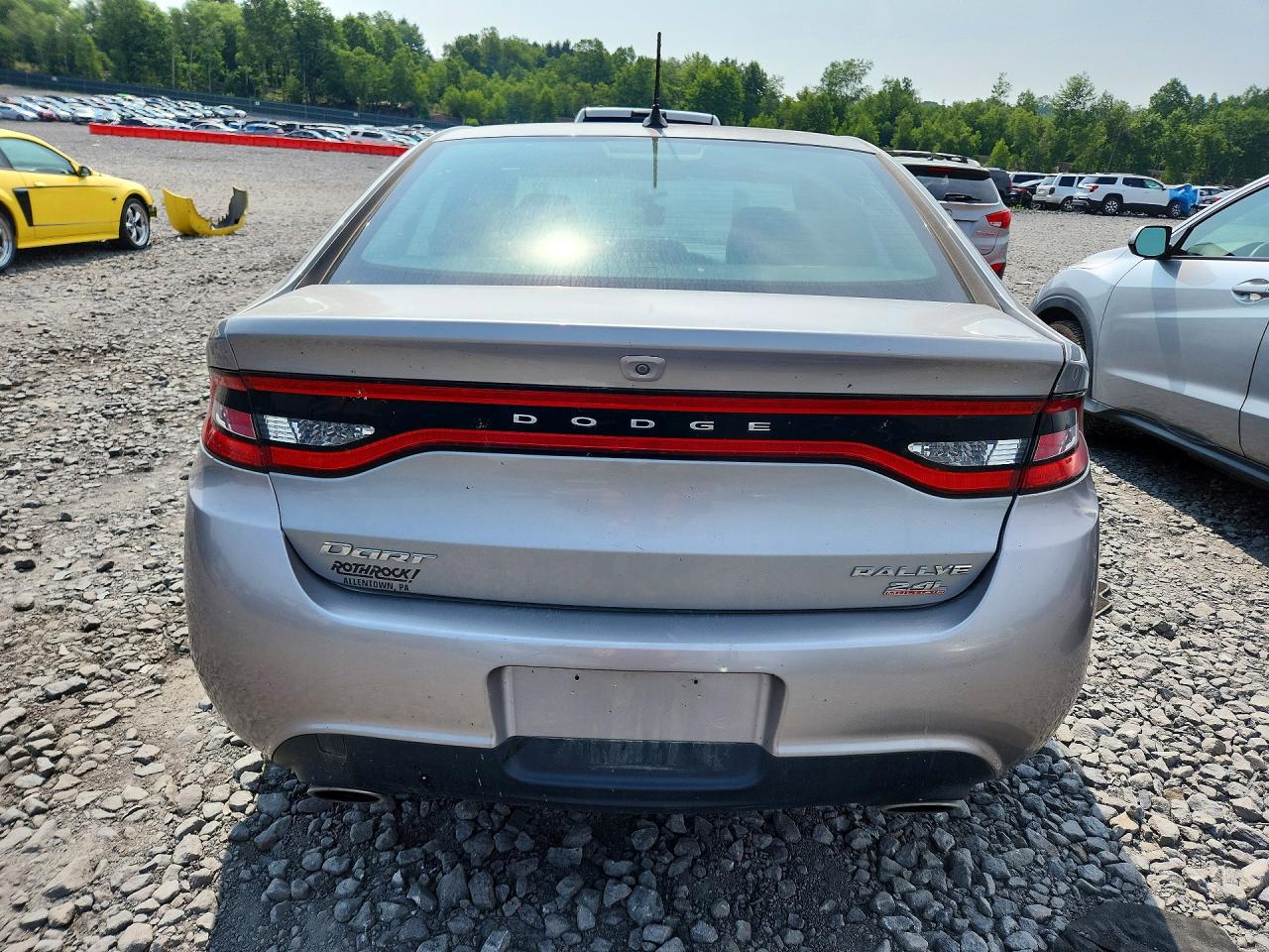2014 Dodge Dart Sxt Silver vin: 1C3CDFBB9ED702356