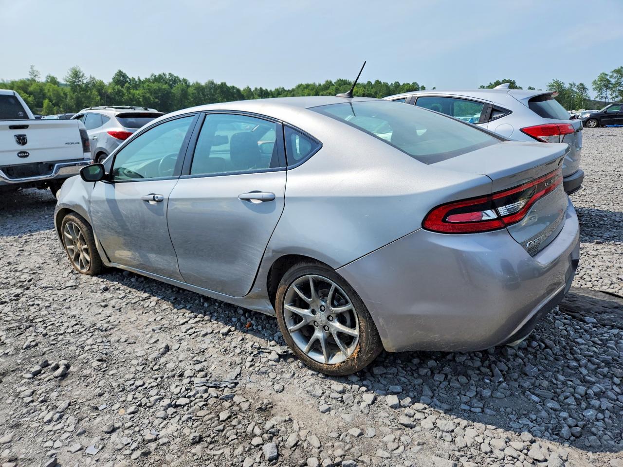 2014 Dodge Dart Sxt Silver vin: 1C3CDFBB9ED702356