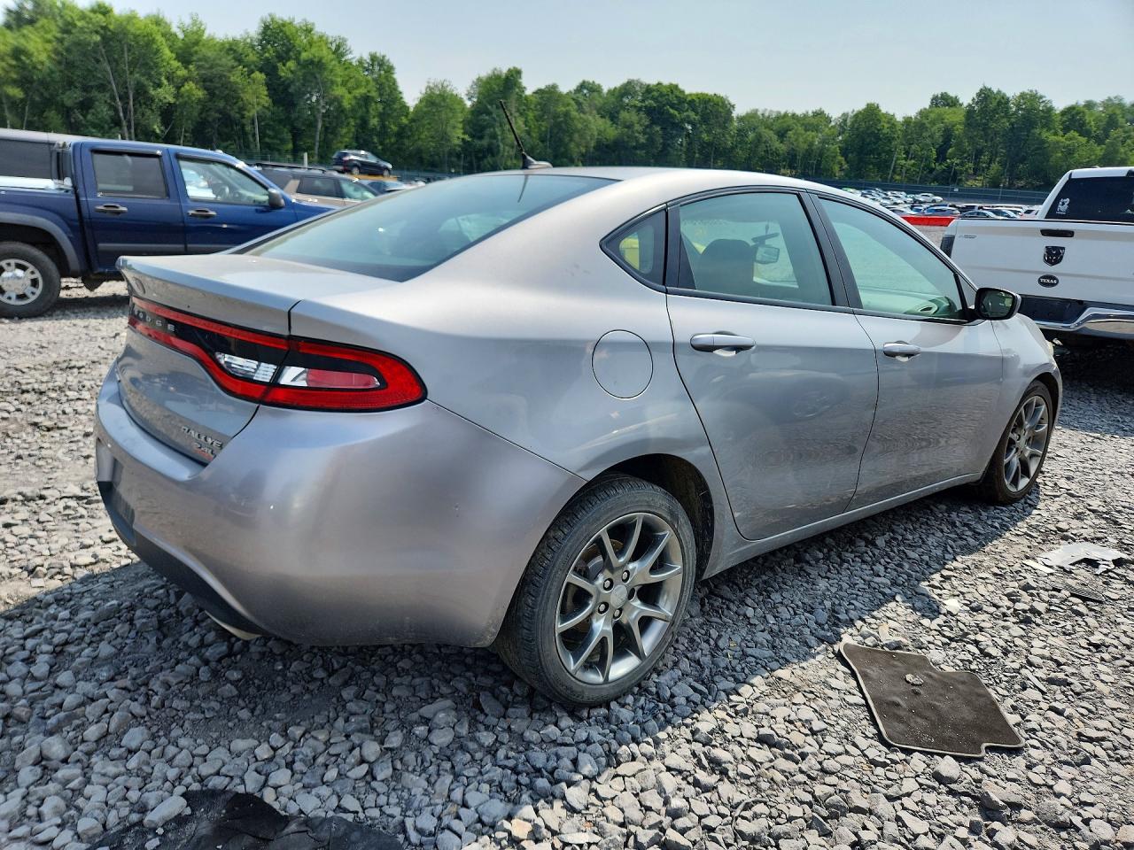 2014 Dodge Dart Sxt Silver vin: 1C3CDFBB9ED702356