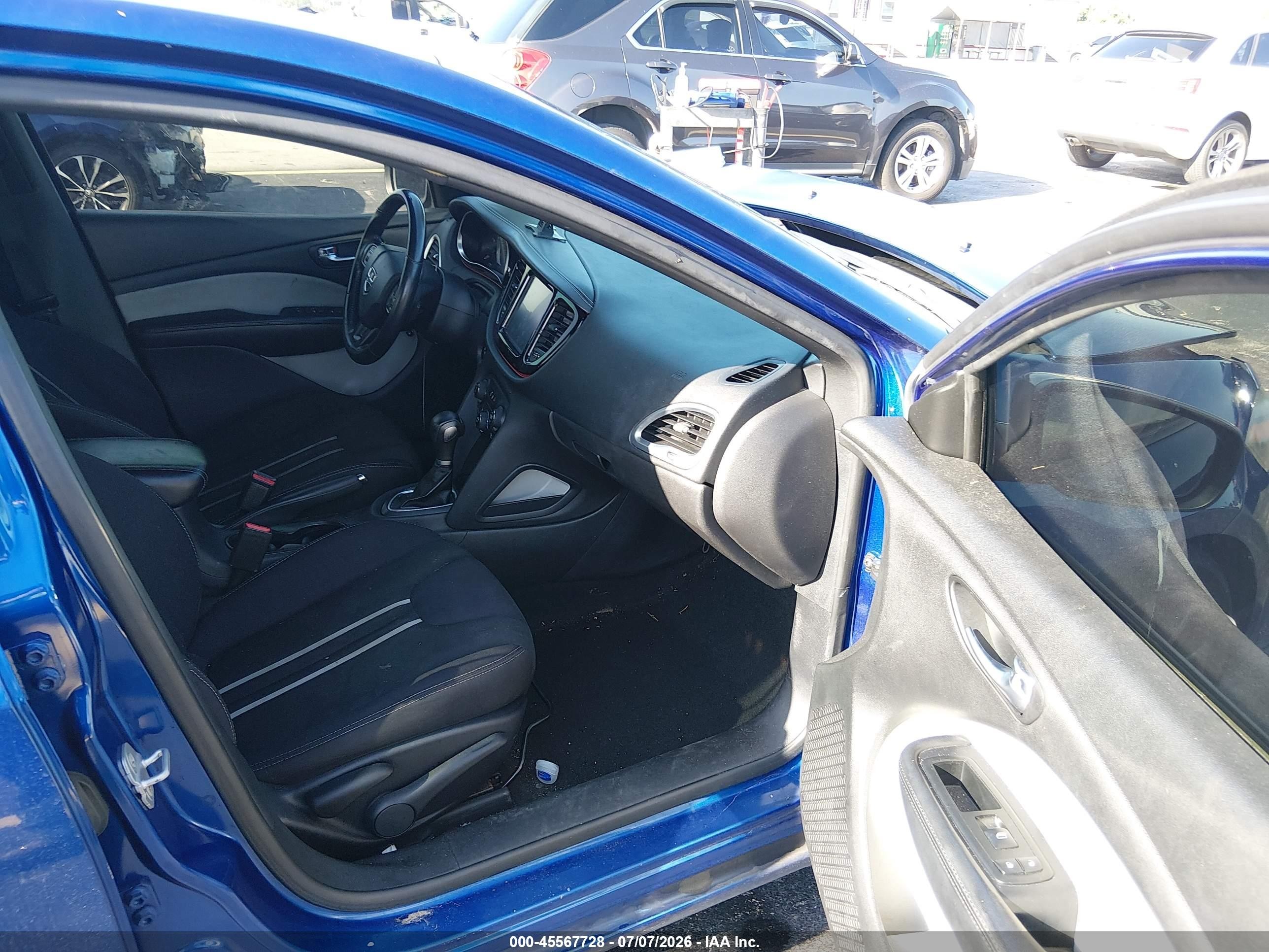 2014 Dodge Dart Sxt Blue vin: 1C3CDFBB9ED706519