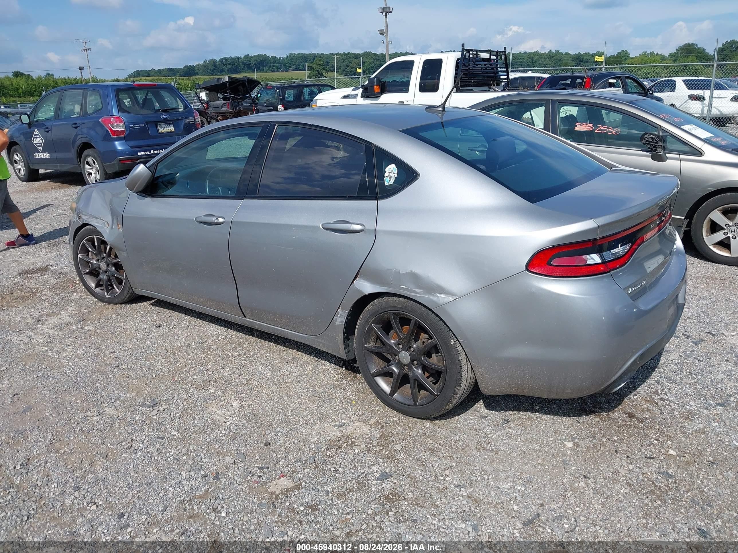 2014 Dodge Dart Sxt Серебряный vin: 1C3CDFBB9ED723787