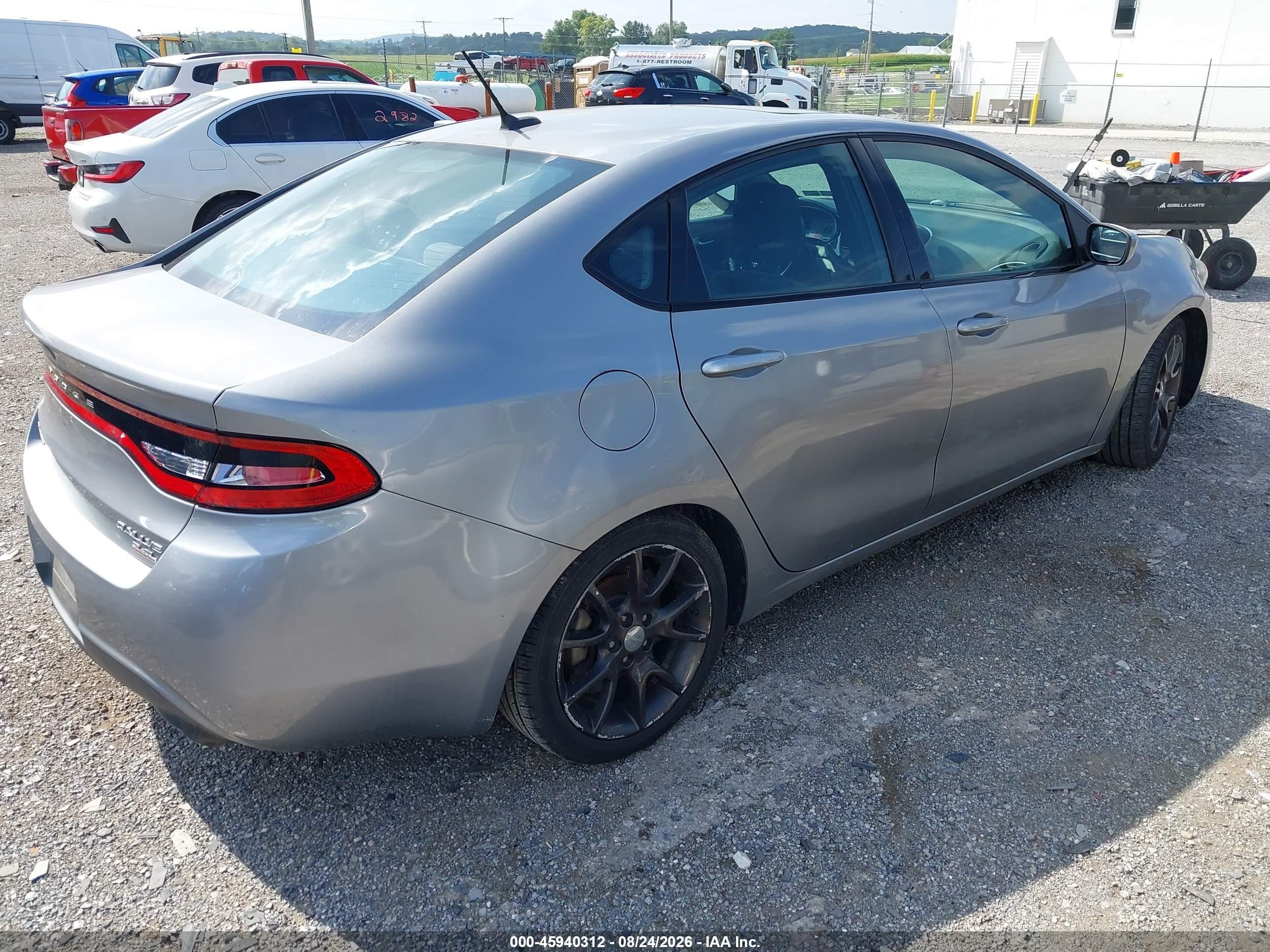 2014 Dodge Dart Sxt Серебряный vin: 1C3CDFBB9ED723787