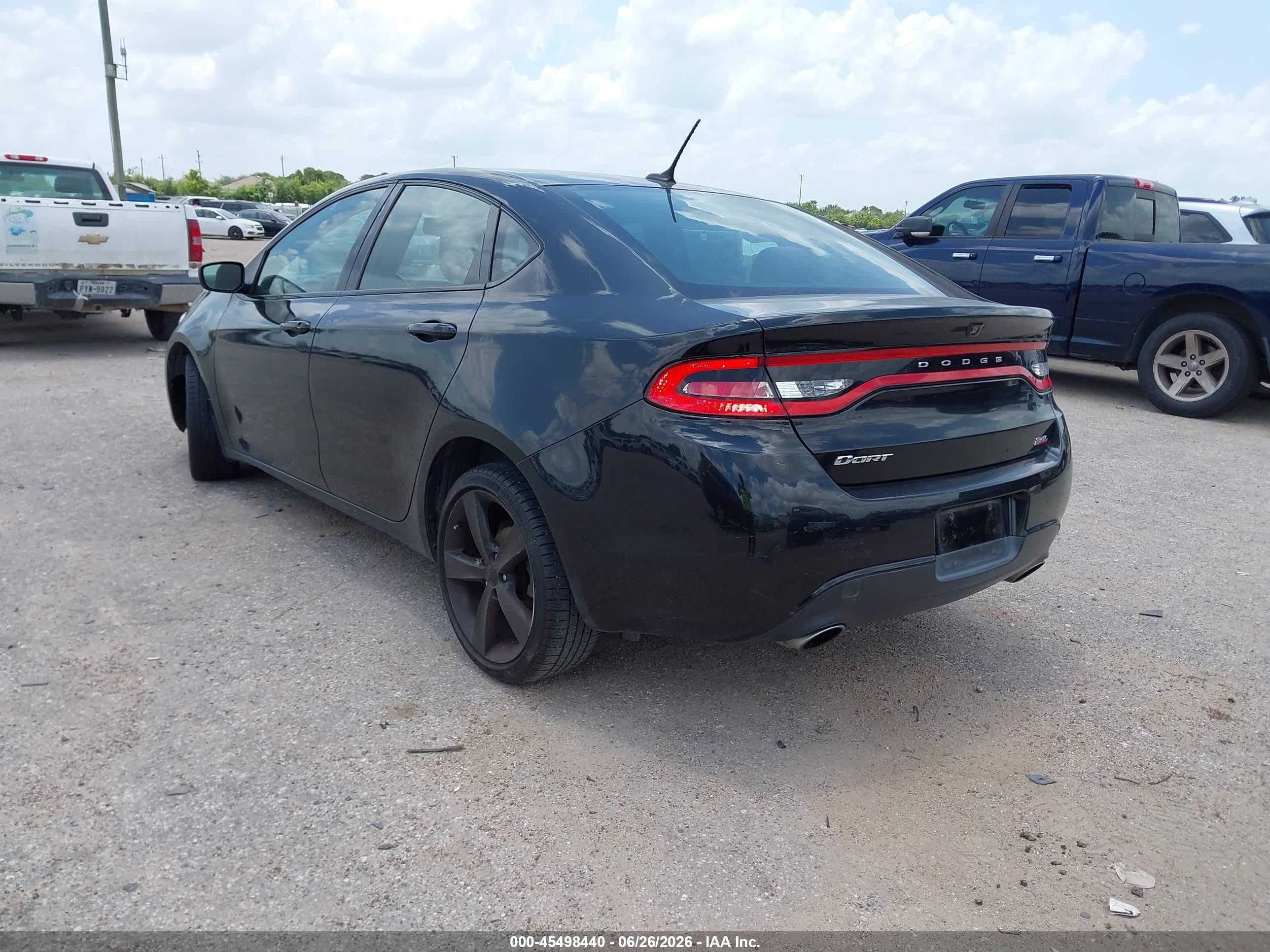 2014 Dodge Dart Sxt Black vin: 1C3CDFBB9ED775386