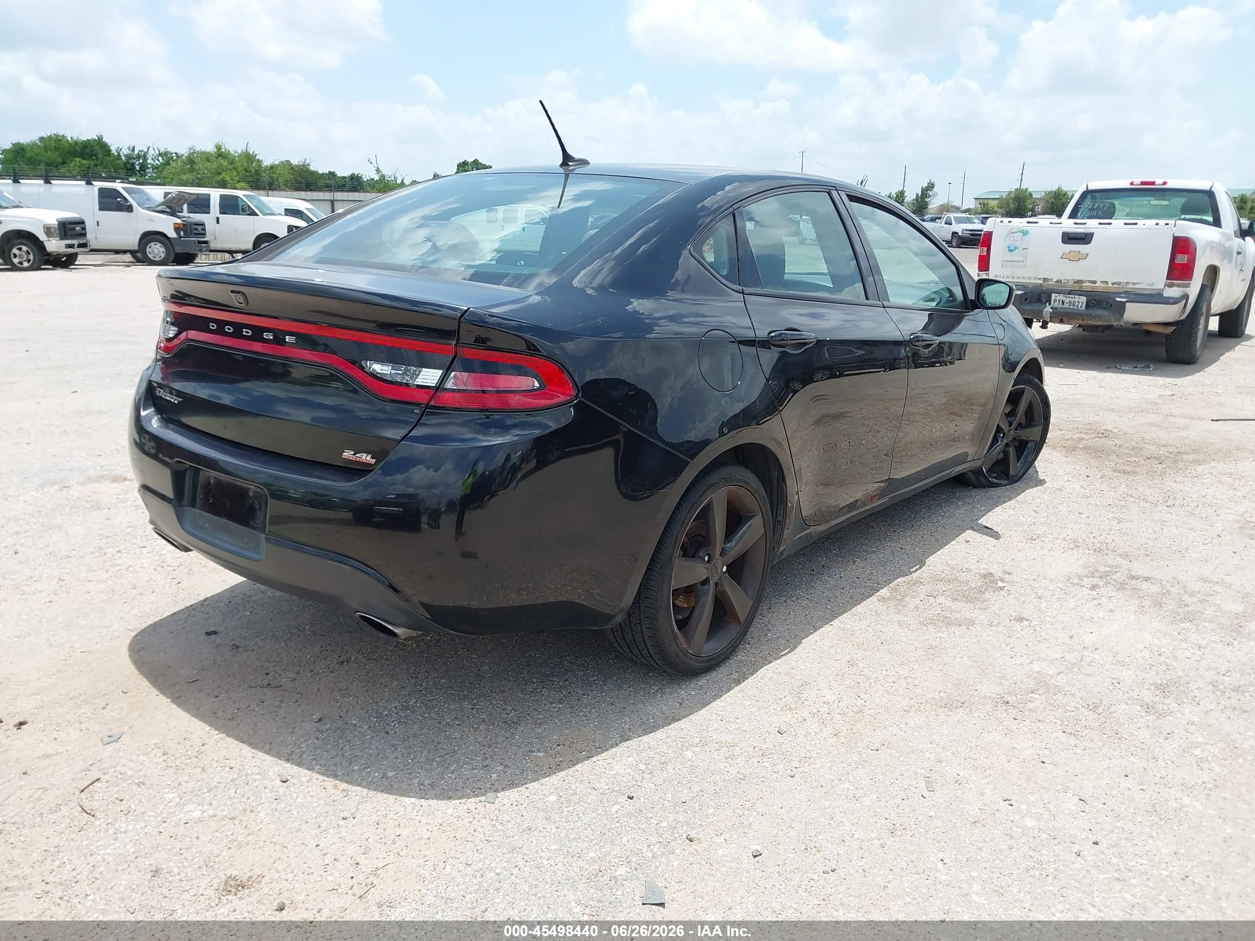 2014 Dodge Dart Sxt Black vin: 1C3CDFBB9ED775386