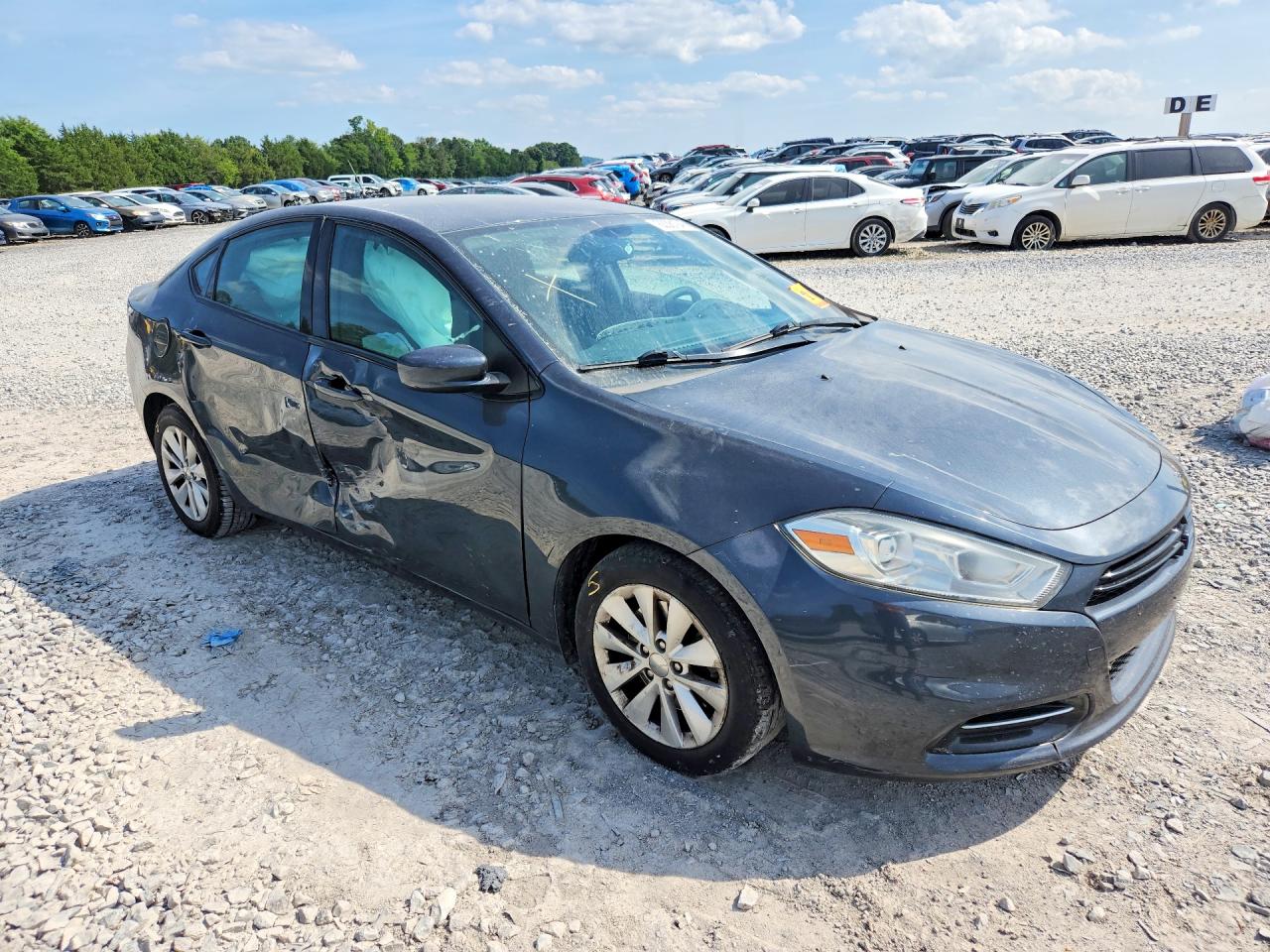 2014 Dodge Dart Sxt Gray vin: 1C3CDFBB9ED822206
