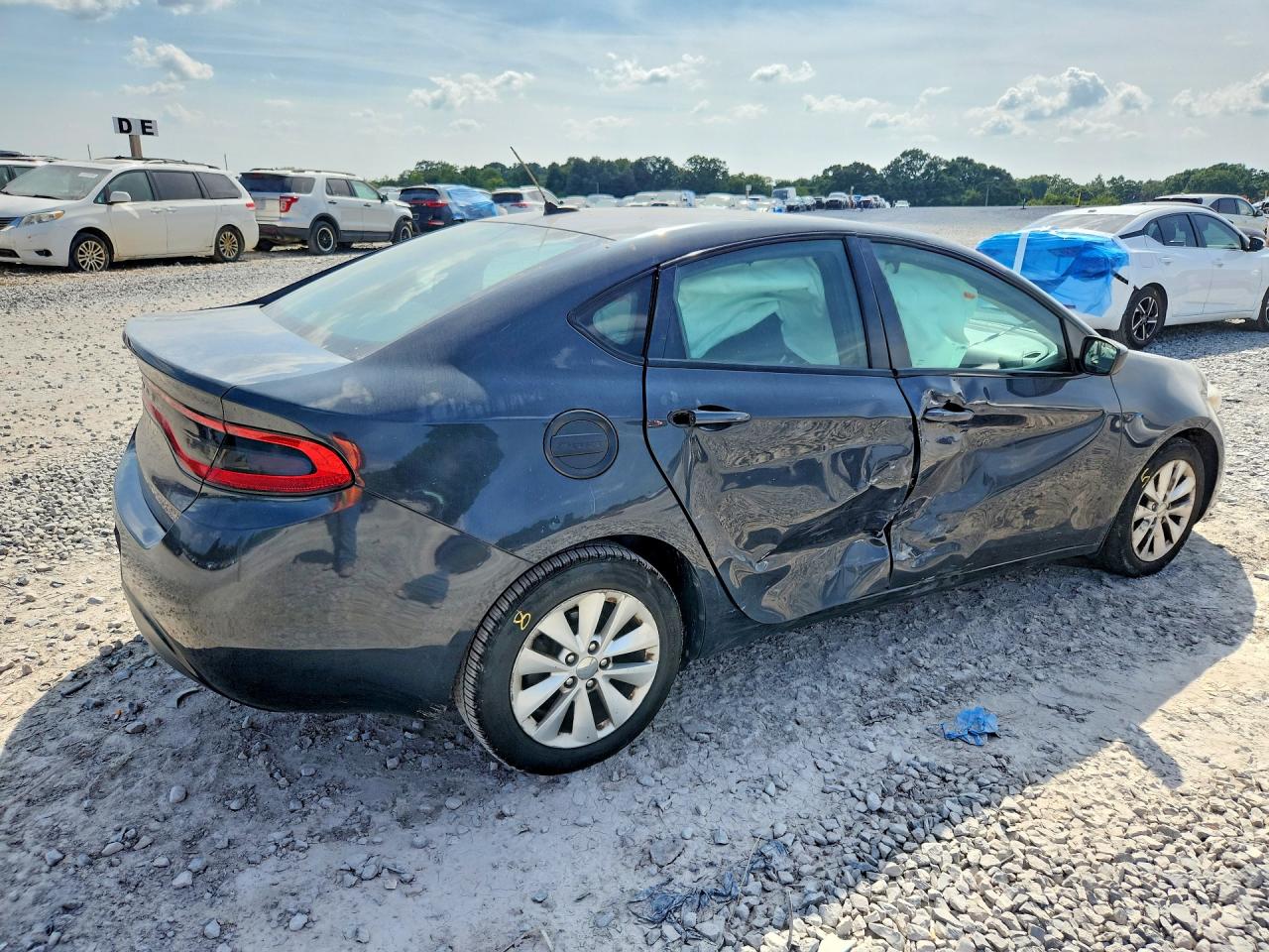 2014 Dodge Dart Sxt Gray vin: 1C3CDFBB9ED822206