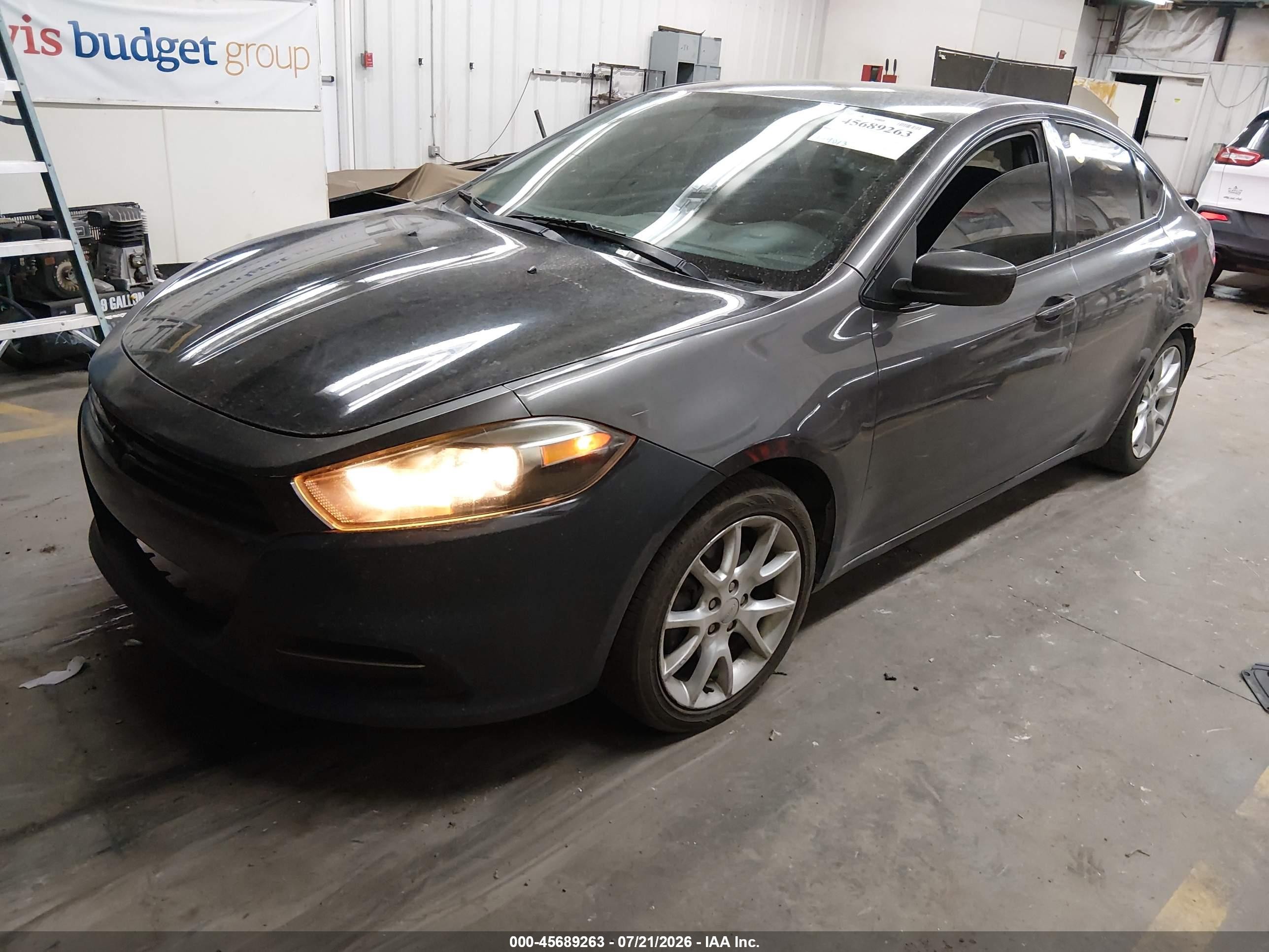 2014 Dodge Dart Sxt Gray vin: 1C3CDFBB9ED822285