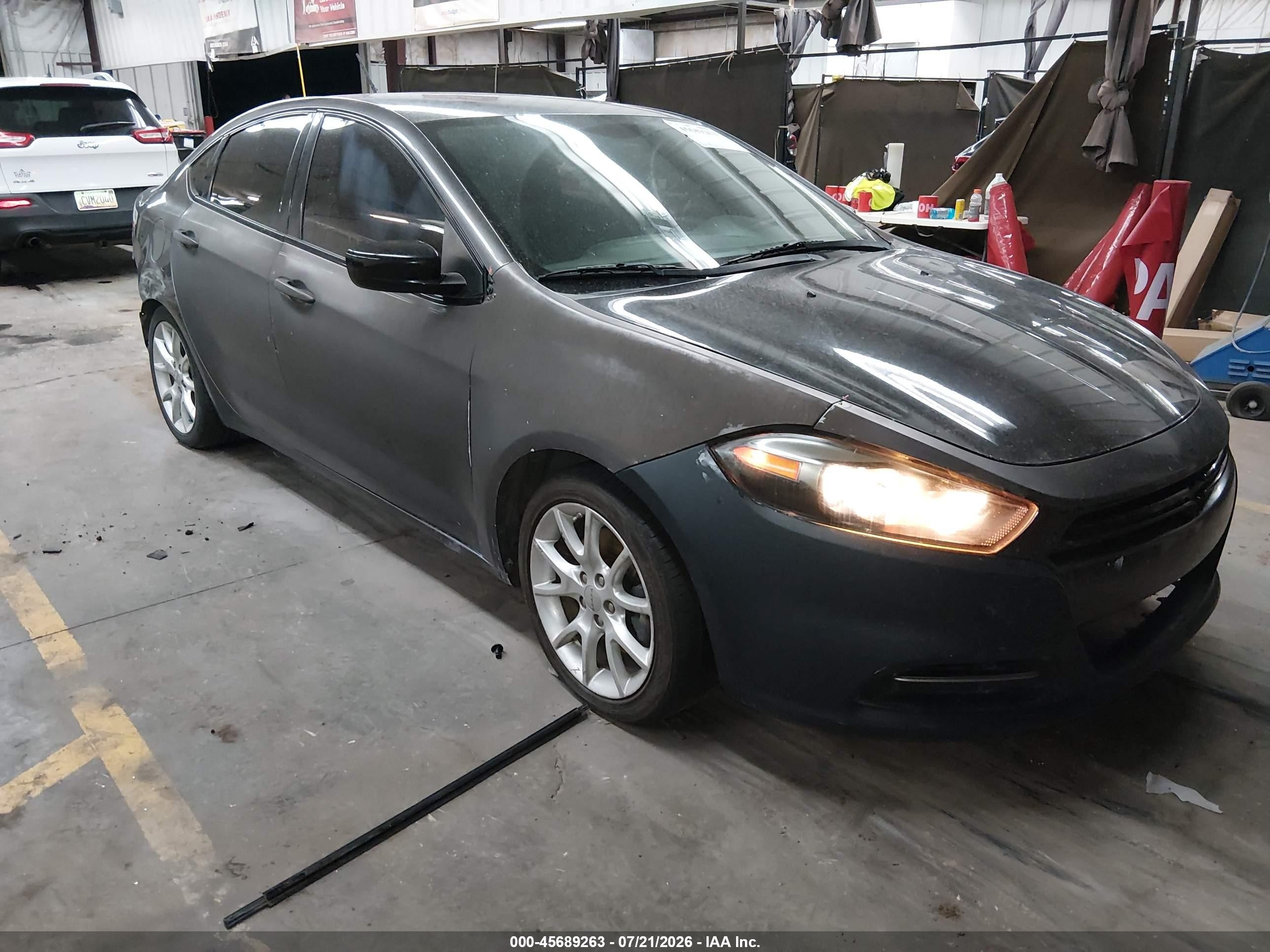 2014 Dodge Dart Sxt Gray vin: 1C3CDFBB9ED822285