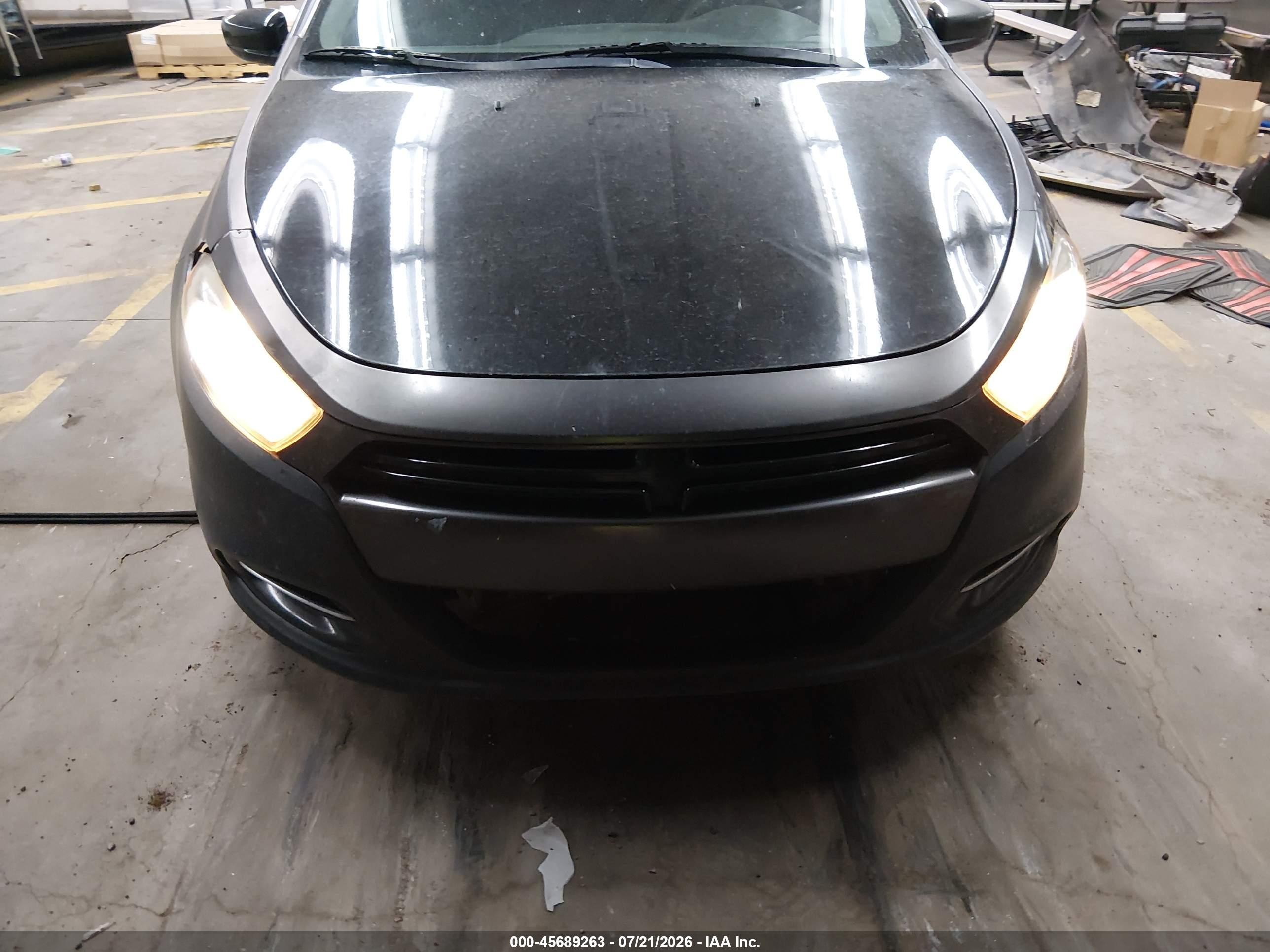 2014 Dodge Dart Sxt Gray vin: 1C3CDFBB9ED822285