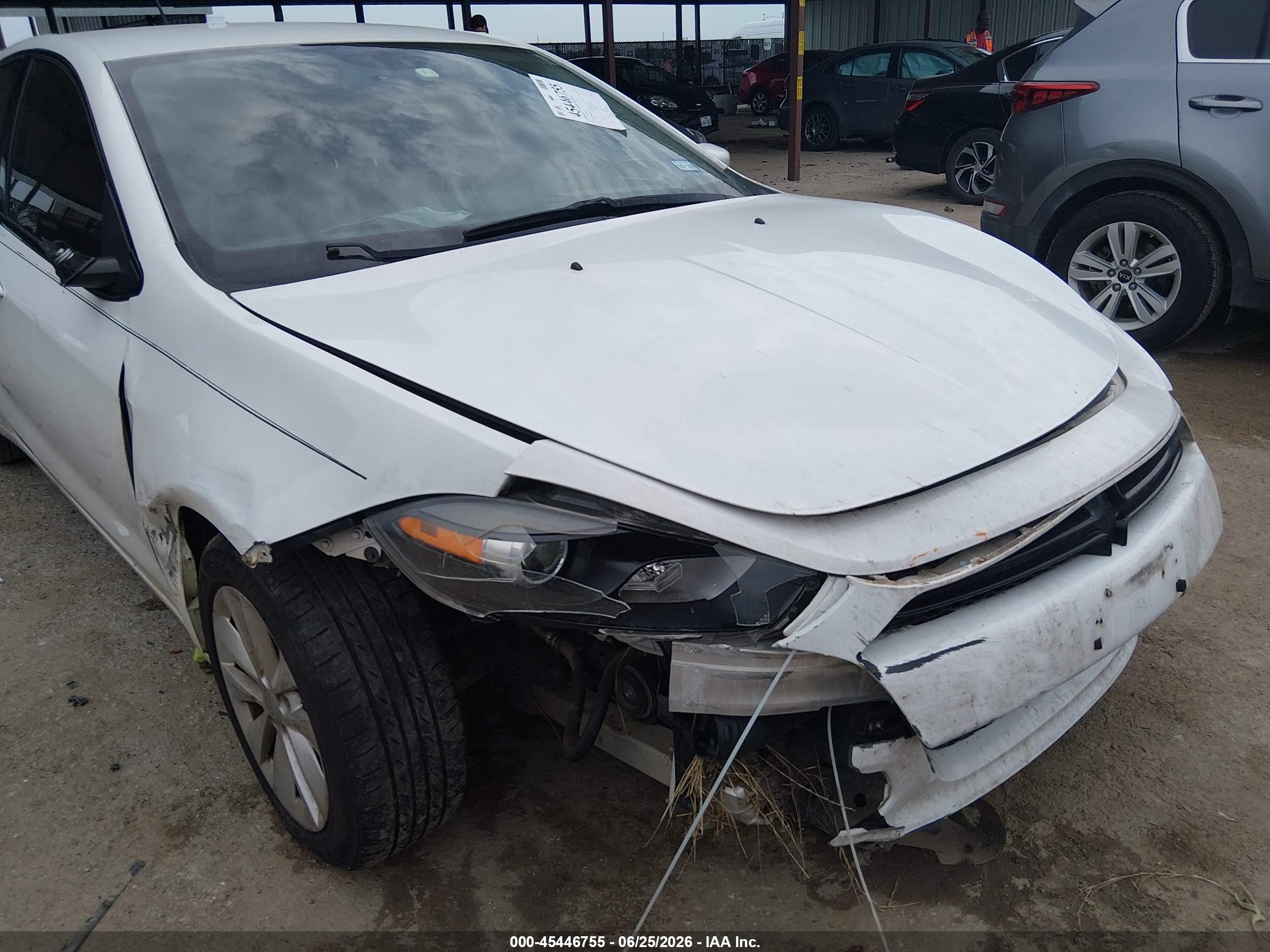2014 Dodge Dart Sxt Белый vin: 1C3CDFBB9ED822349