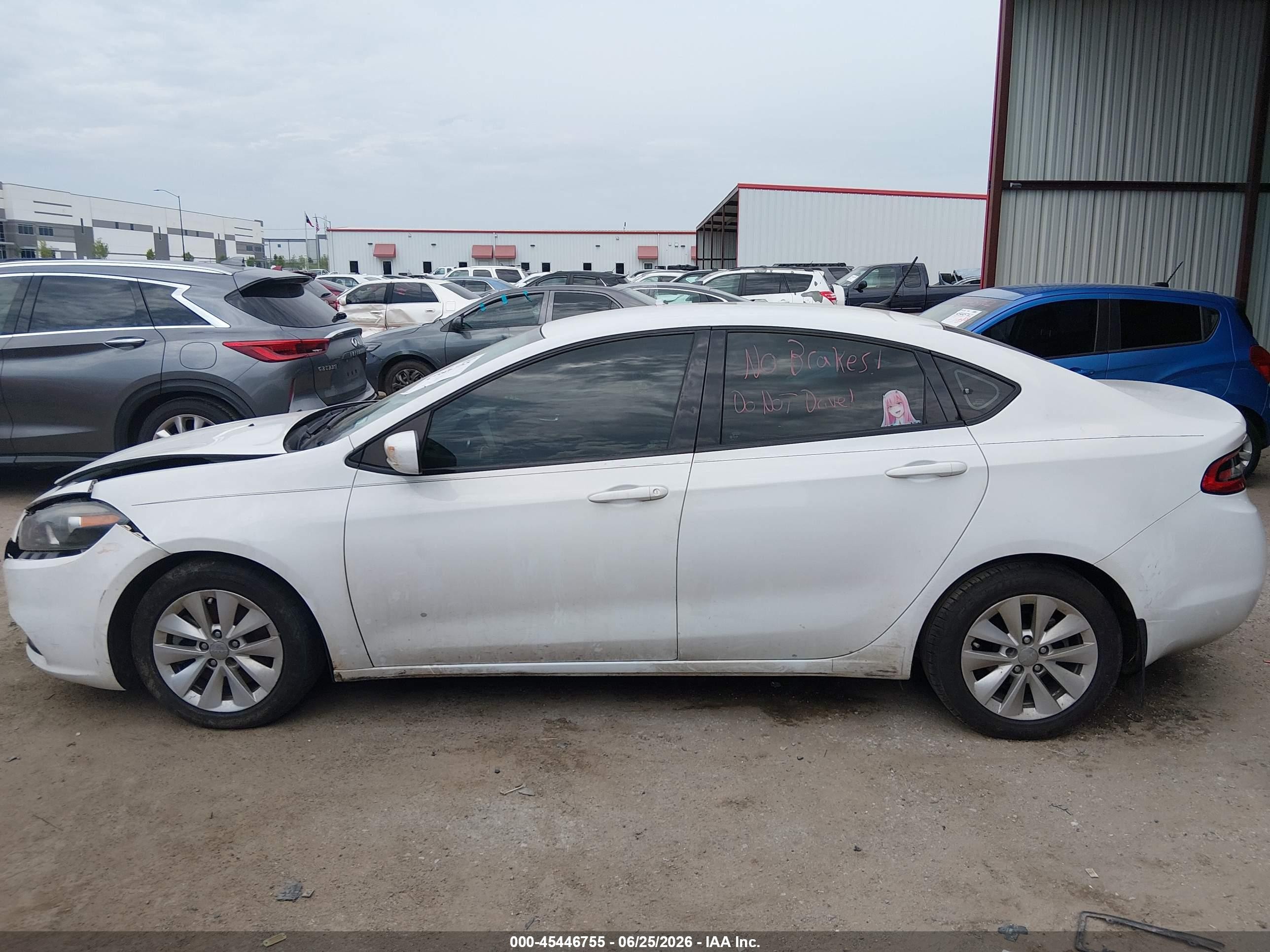 2014 Dodge Dart Sxt Белый vin: 1C3CDFBB9ED822349